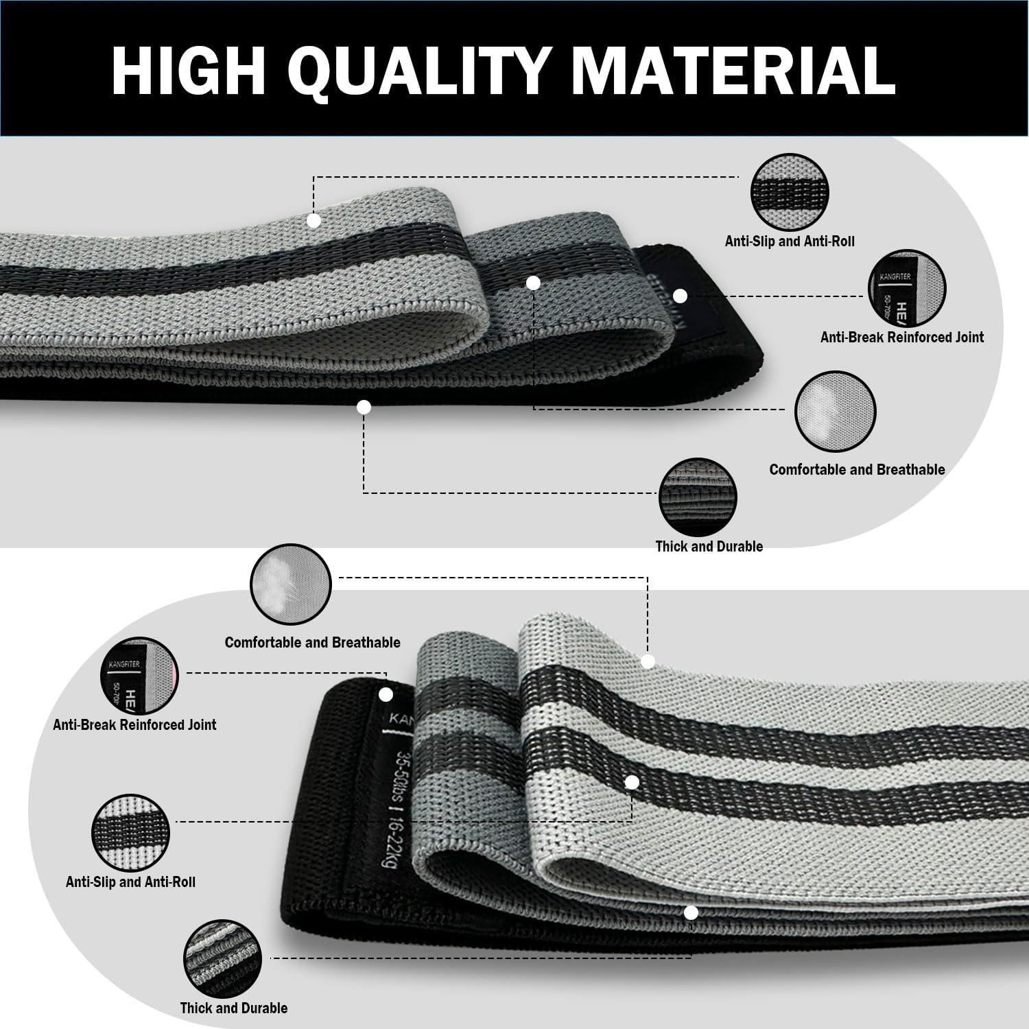 Bandas de Resistencia KANGFITER 7 PCS Antideslizantes para Ejercicio