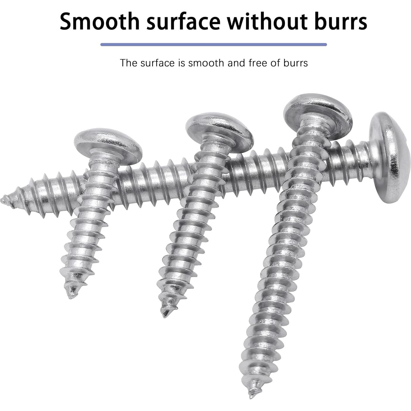 Juego de Tornillos Autoperforantes INDPROD #4 x 20mm Acero Inoxidable