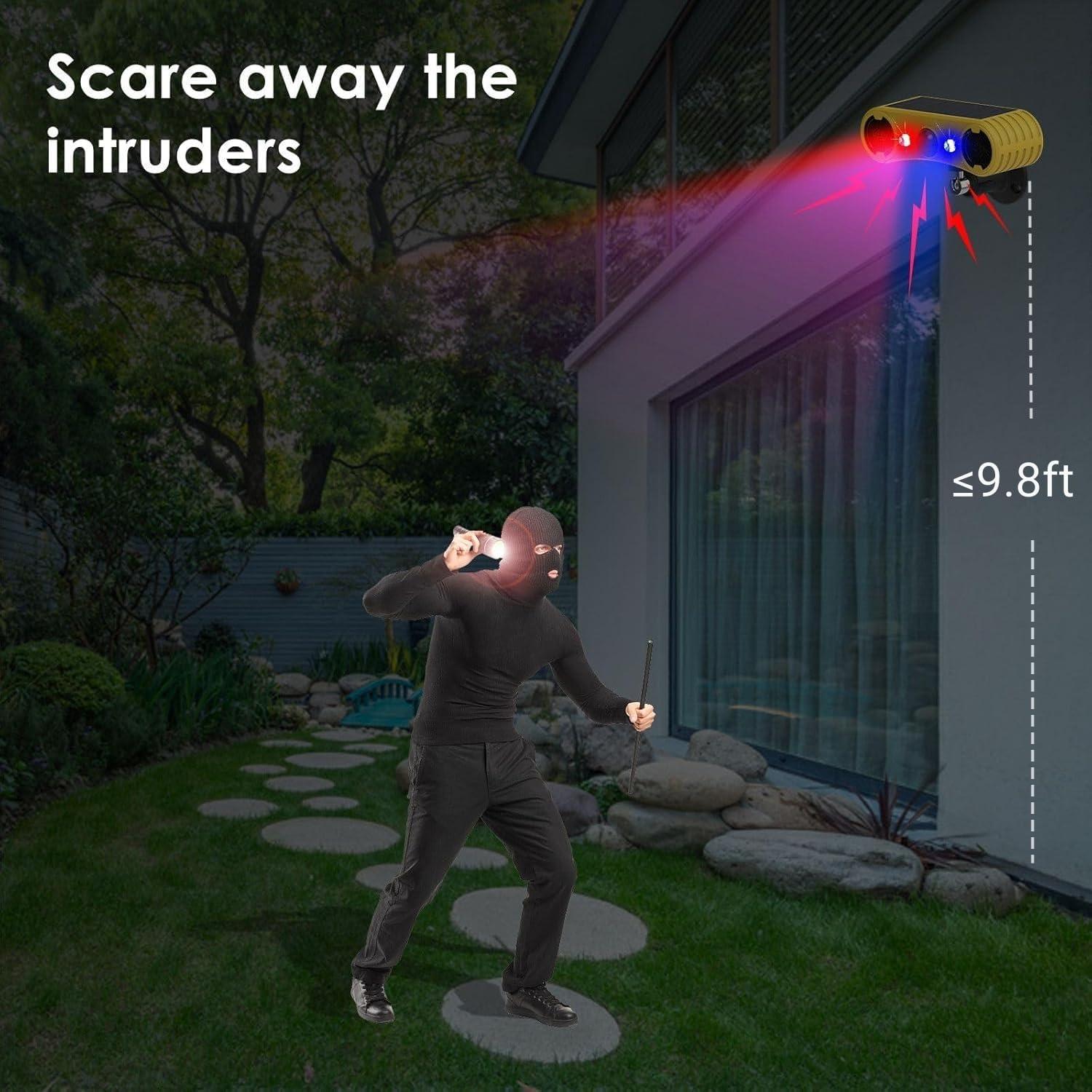 Alarma de Movimiento Solar HULPPRE - 4 Modos y 13 Sonidos