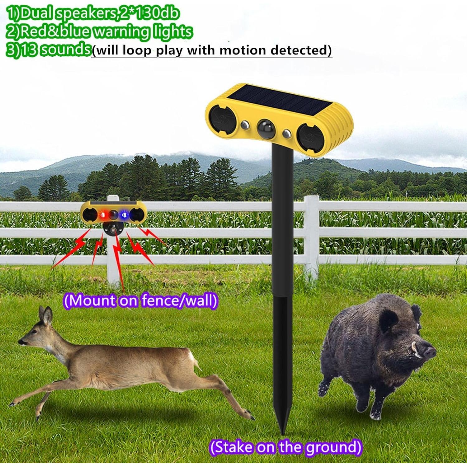 Alarma de Movimiento Solar HULPPRE - 4 Modos y 13 Sonidos