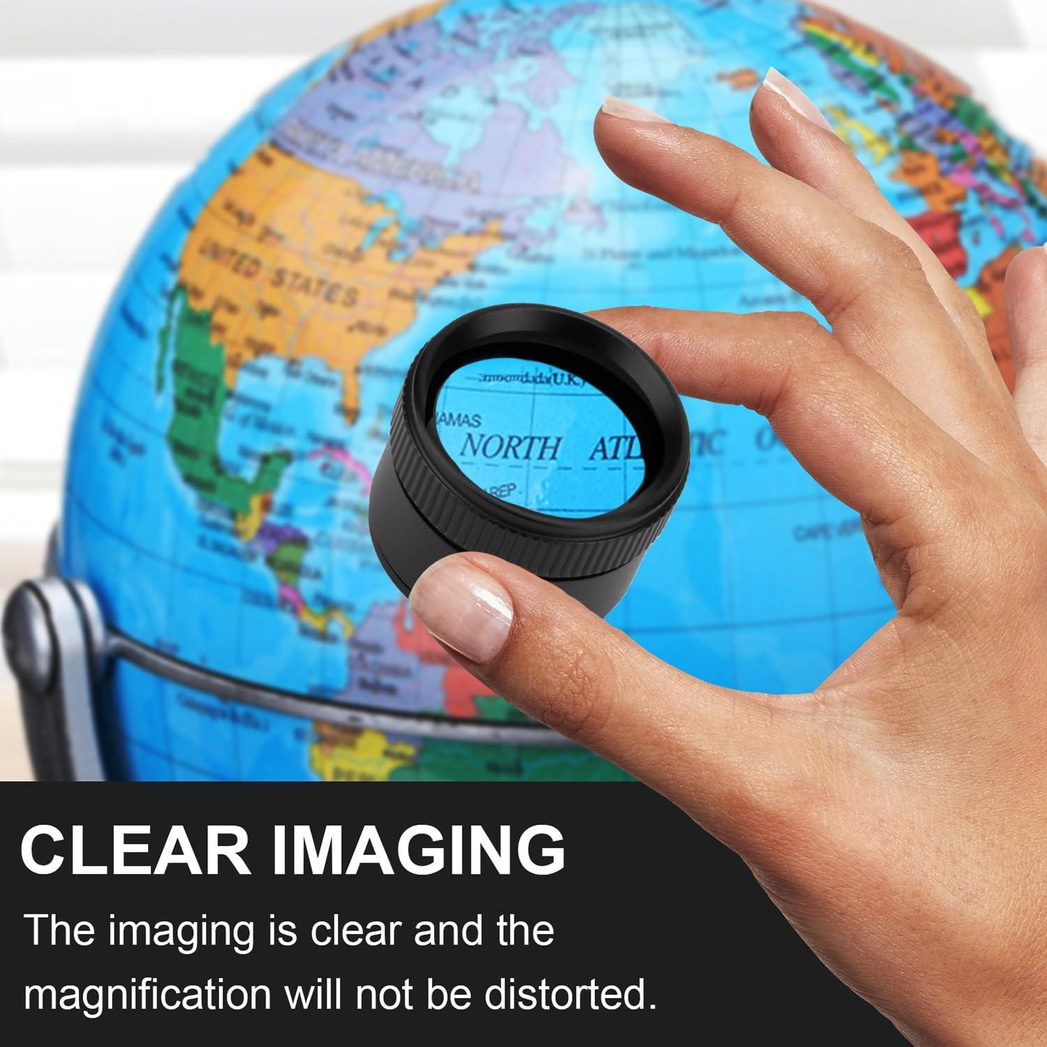 Lupa portátil 30X Rongon con lente de vidrio óptico