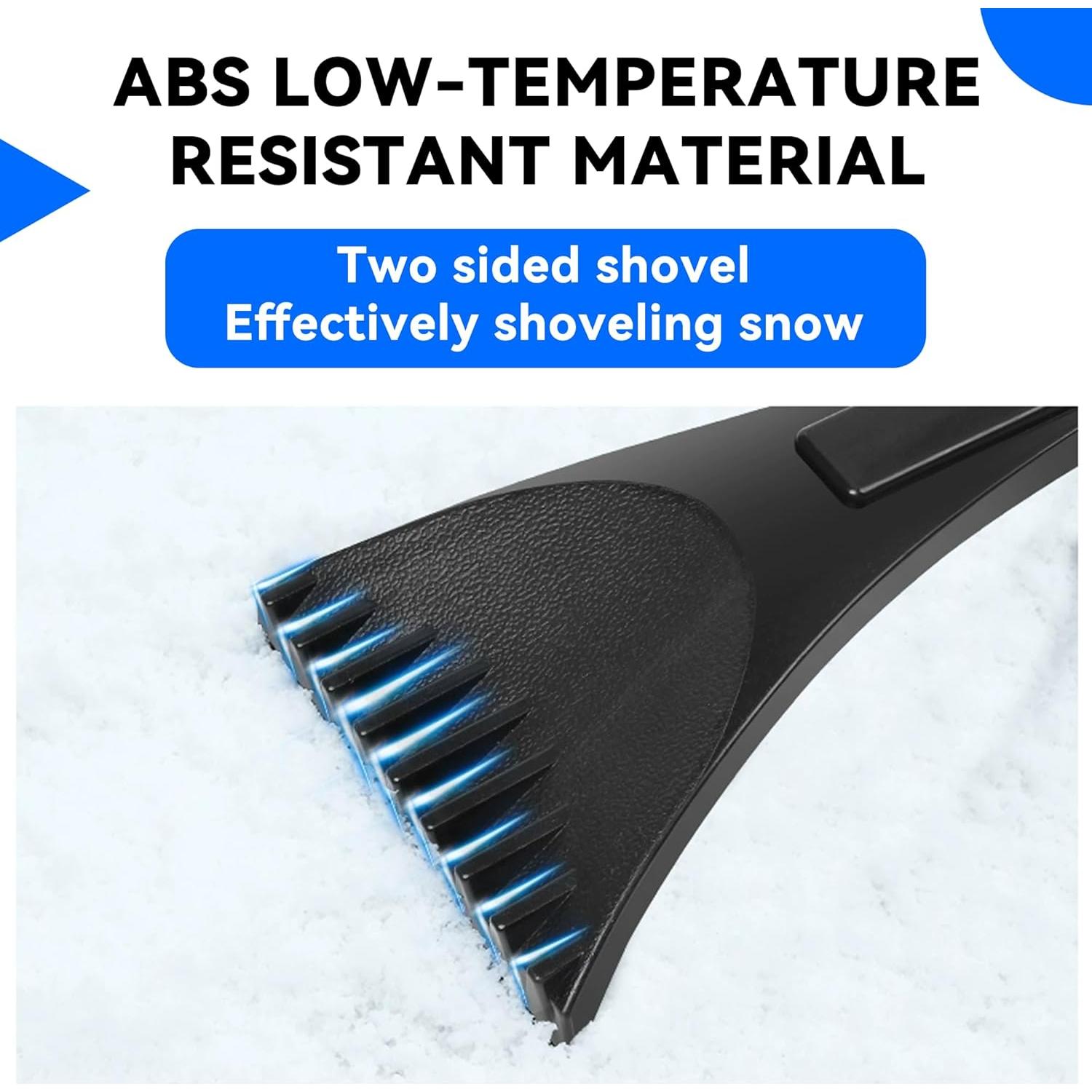 Raspador de Hielo Couslcd con Mango de EVA 27.5 cm Negro