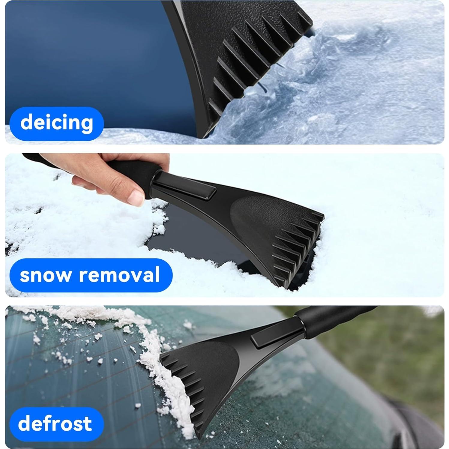 Raspador de Hielo Couslcd con Mango de EVA 27.5 cm Negro