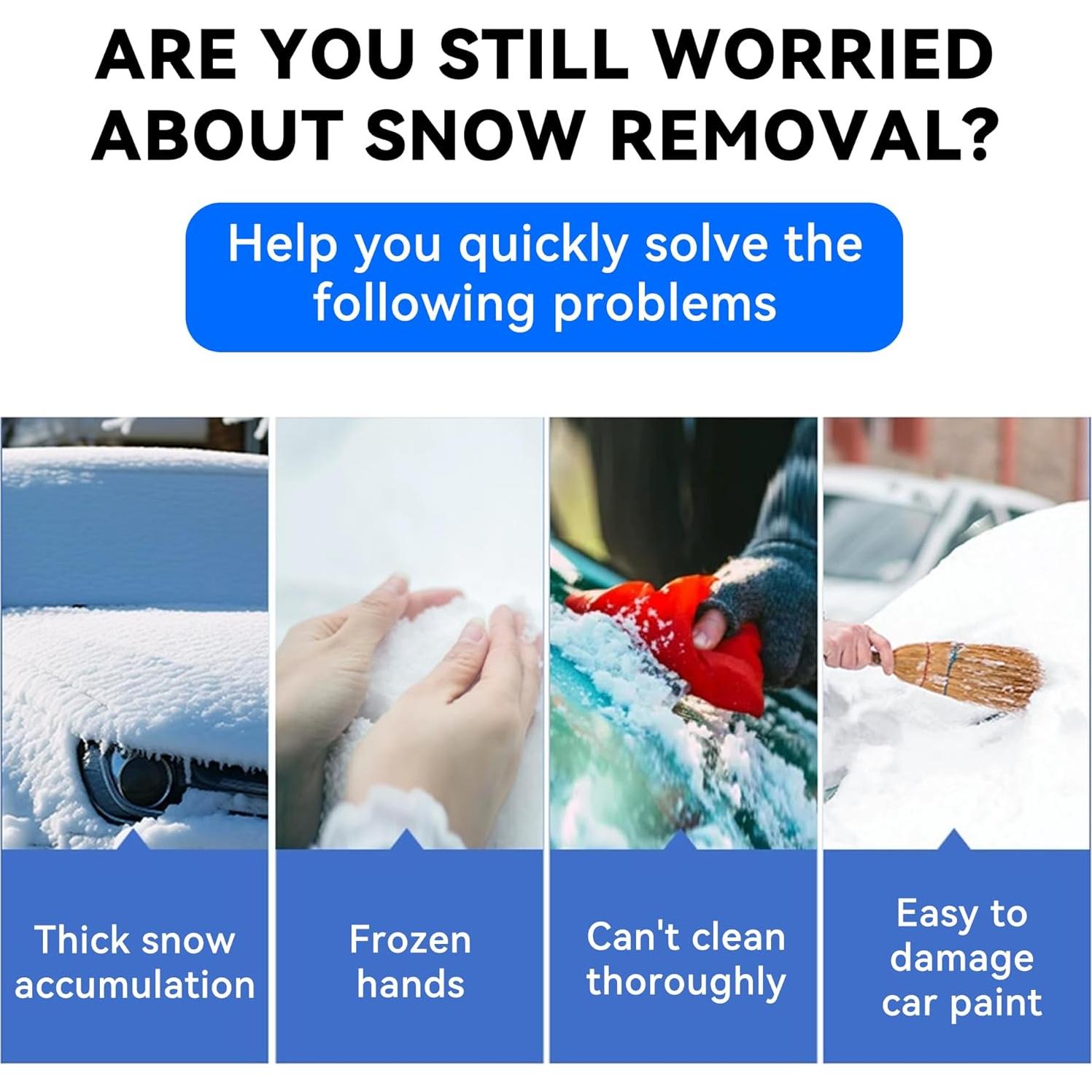 Raspador de Hielo Couslcd con Mango de EVA 27.5 cm Negro