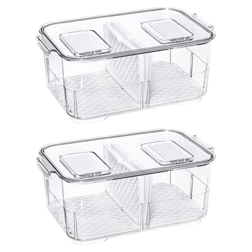 Contenedores Organizadores de Refrigerador 2800ml - 2 Paquete
