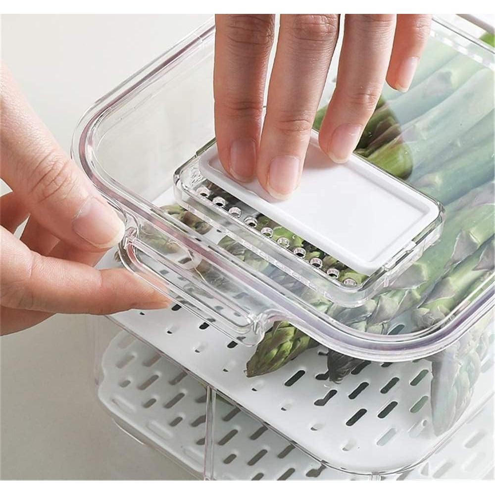 Contenedores Organizadores de Refrigerador 2800ml - 2 Paquete