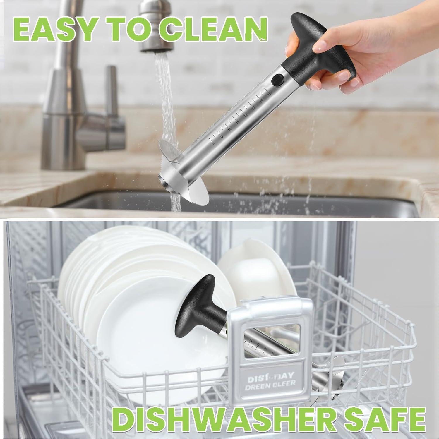 Cortador de Piña YYP de Acero Inoxidable con Medidas - Negro