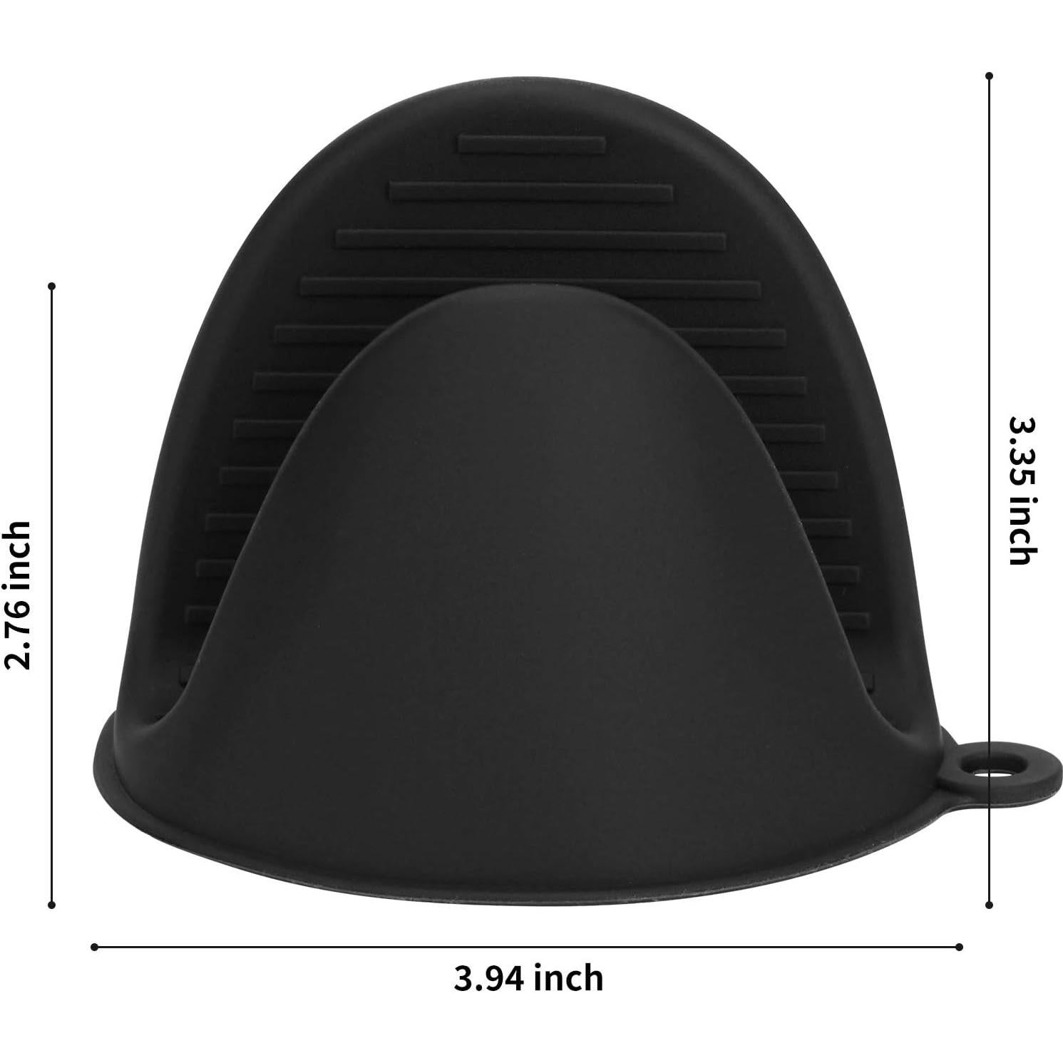 Guantes de Horno de Silicona Tifanso 220°C 1 Par Negro