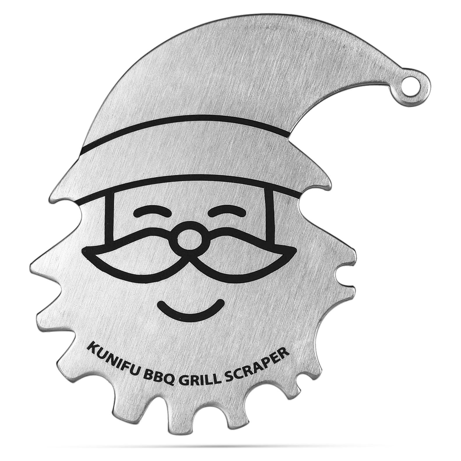 Raspador de Parrilla KUNIFU de Acero Inoxidable 6.35 cm