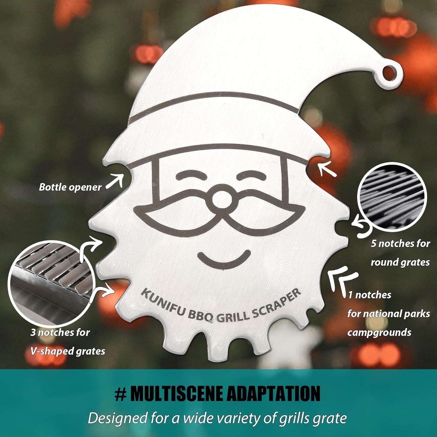 Raspador de Parrilla KUNIFU de Acero Inoxidable 6.35 cm