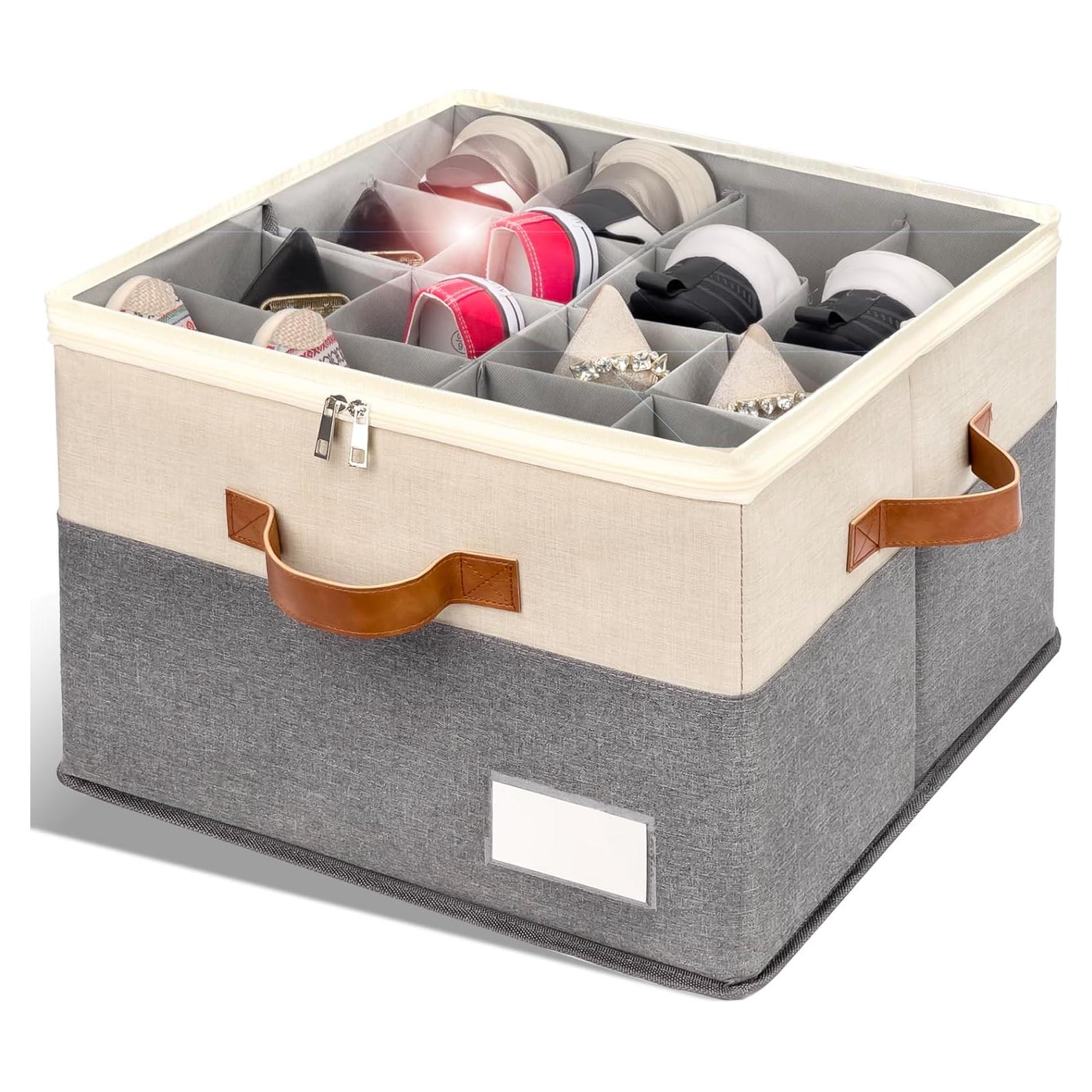 Organizador de Zapatos RONCHIL Plegable Beige 43.2x43.2x31.8 cm