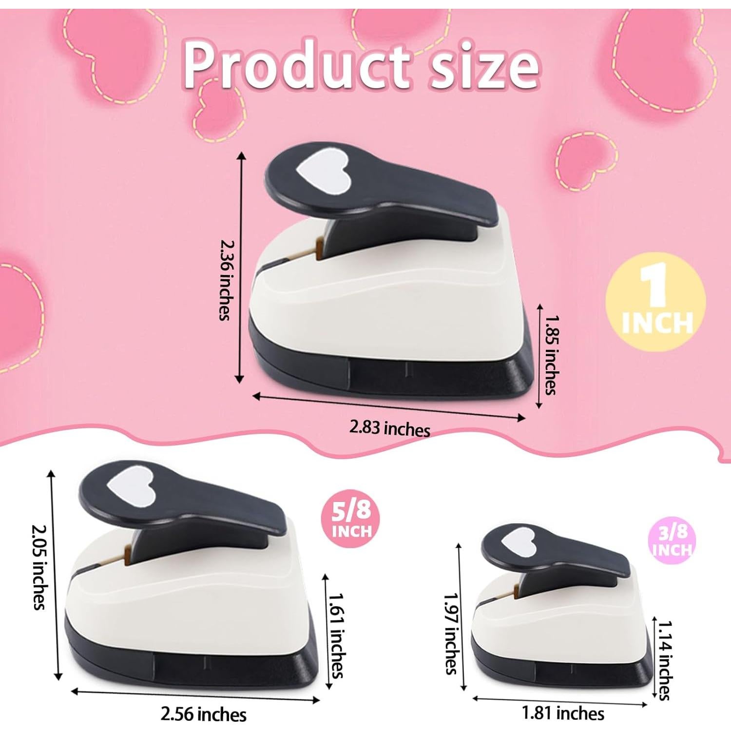 Juego de Perforadoras de Corazón HKKYO - 3 Tamaños