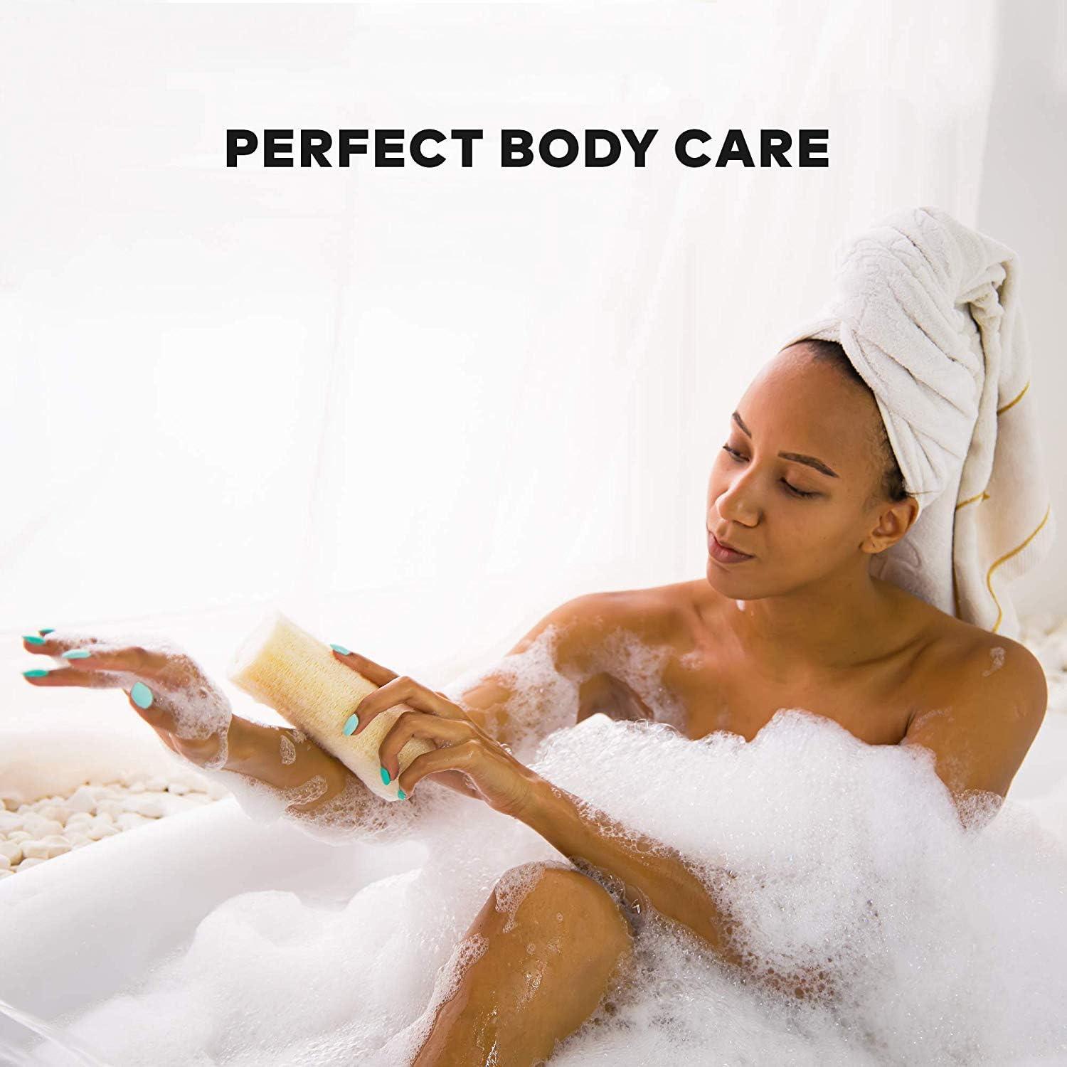 Esponjas de Lufa Natural Orgánica Exfoliantes 4 Piezas