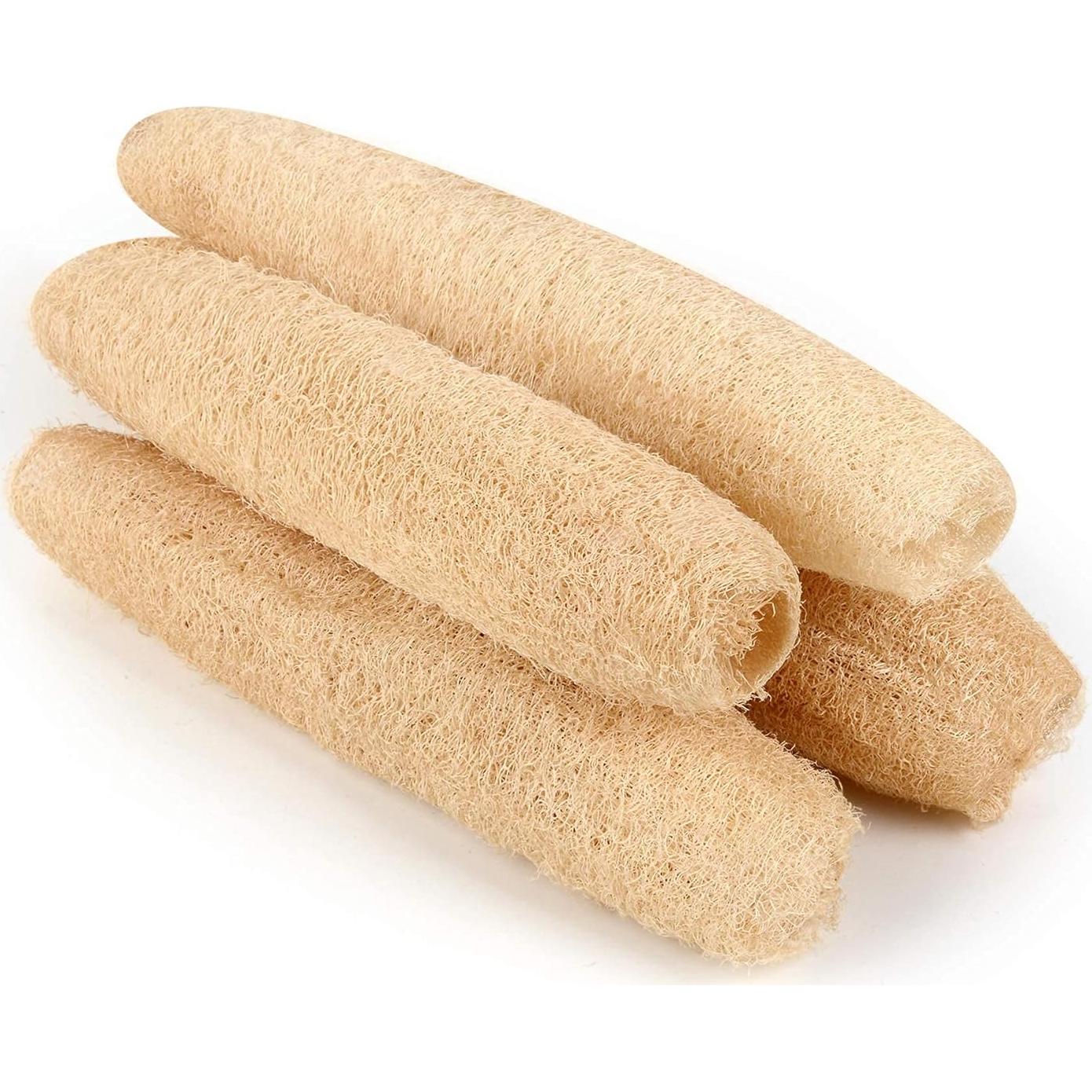 Esponjas de Lufa Natural Orgánica Exfoliantes 4 Piezas