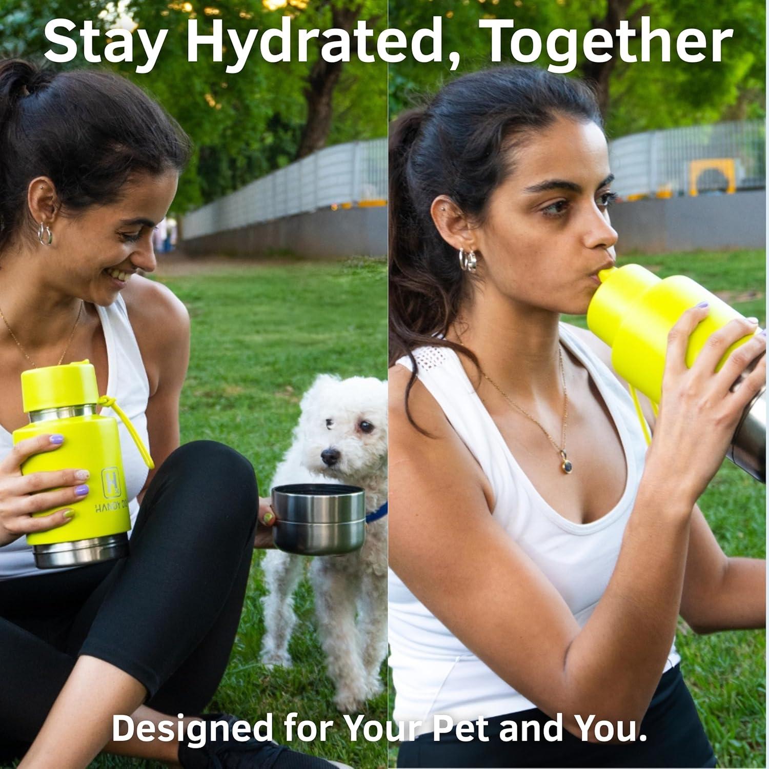 Botella de Agua para Perros Handy Do 1006 ml Acero Inoxidable