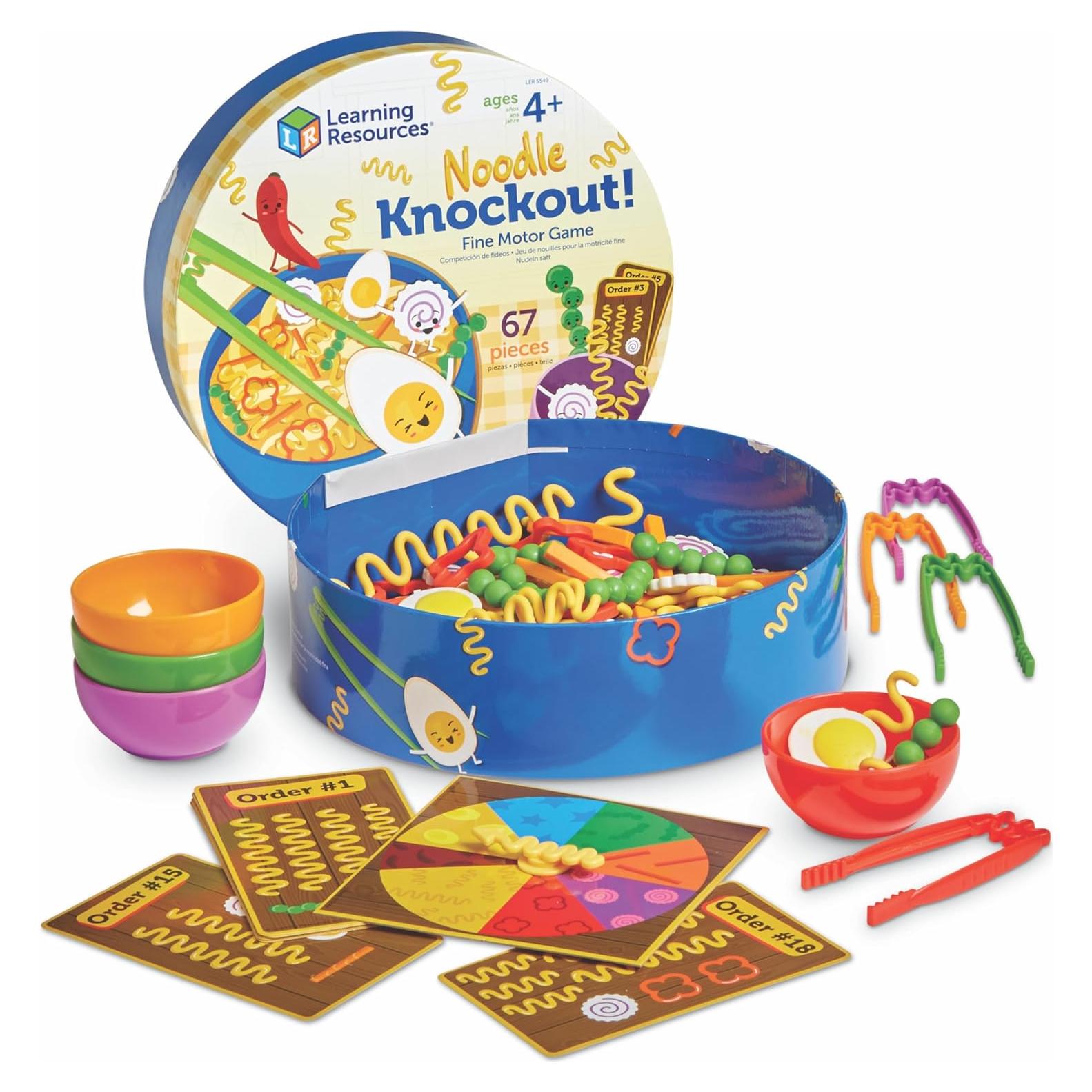Juego de Habilidades Motoras Finas Learning Resources Noodle Knockout 67 Piezas