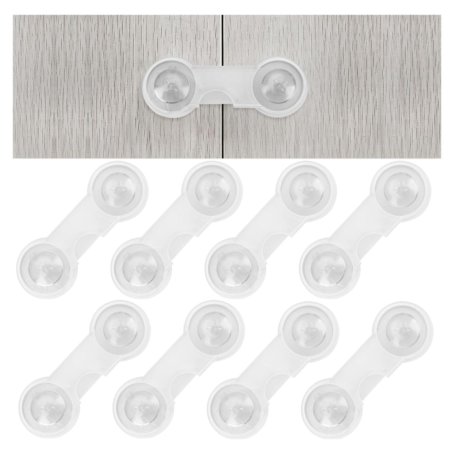 Cerraduras de Seguridad Infantil 8 Piezas Adhesivas Plástico