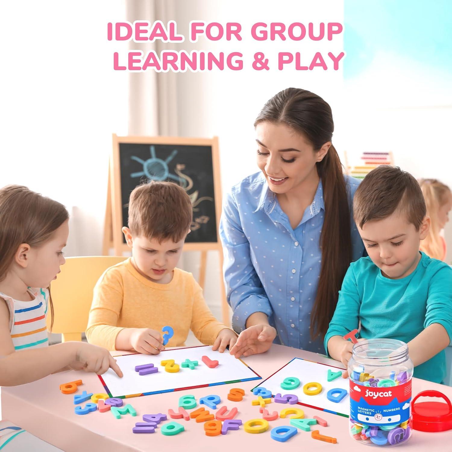 JoyCat Set de Letras y Números Magnéticos 104 Piezas