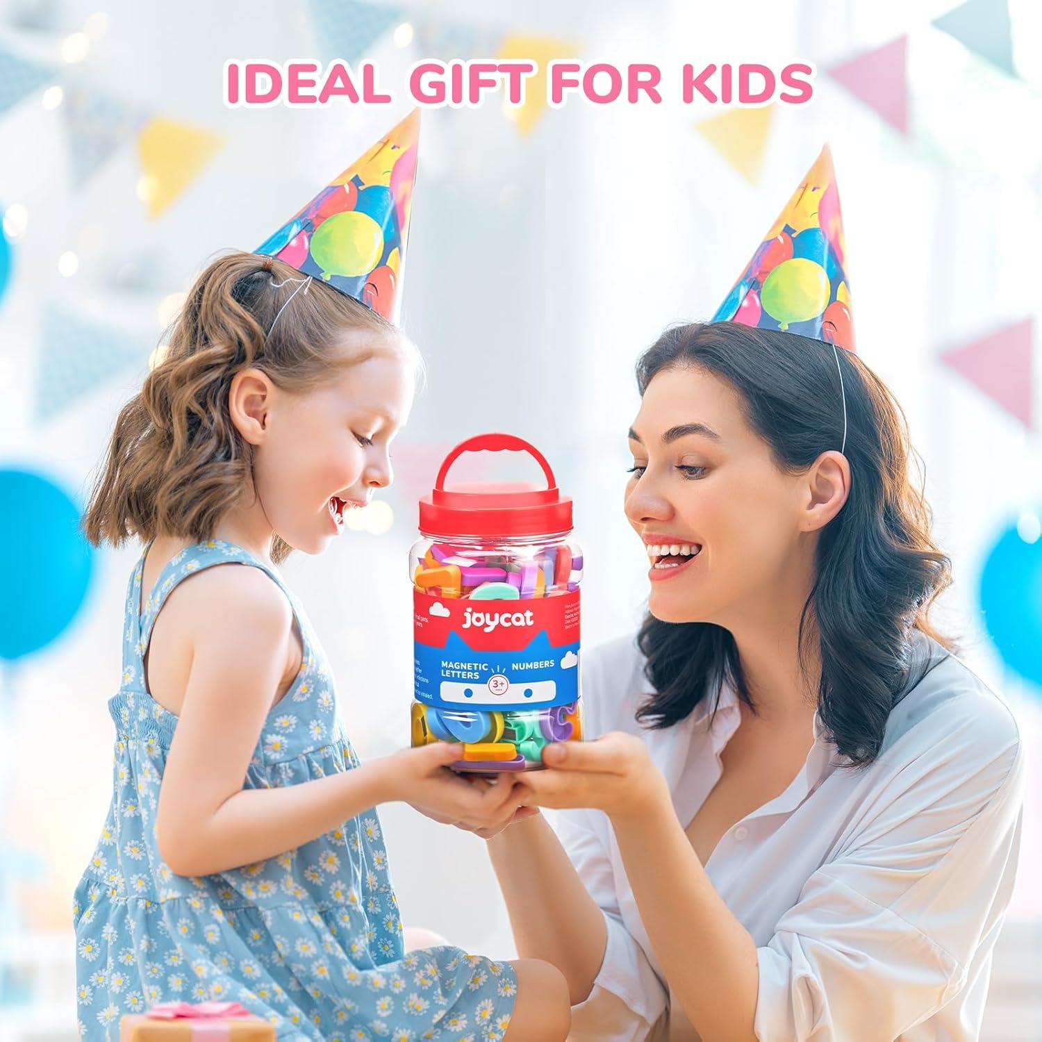 JoyCat Set de Letras y Números Magnéticos 104 Piezas