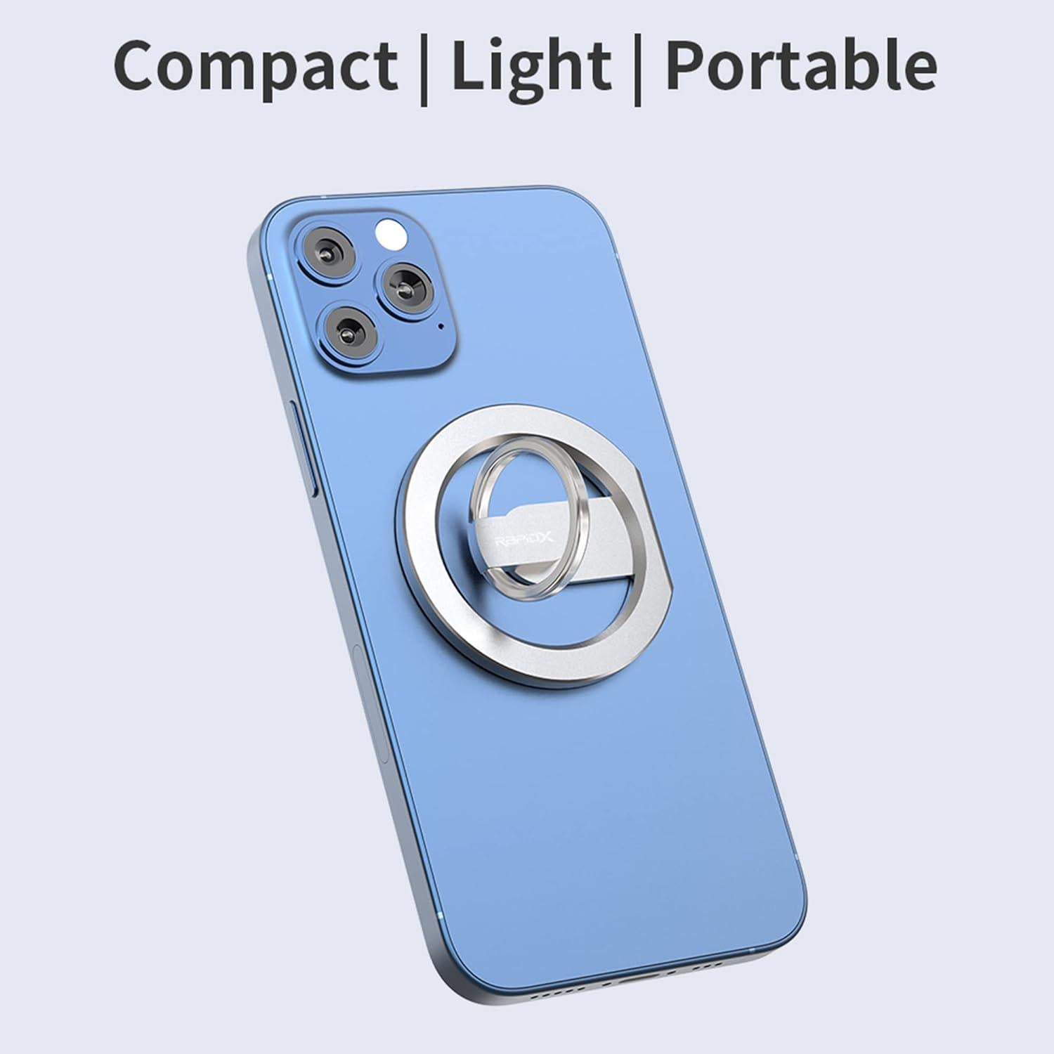 RapidX Snapo Soporte Magnético para Teléfono Plata