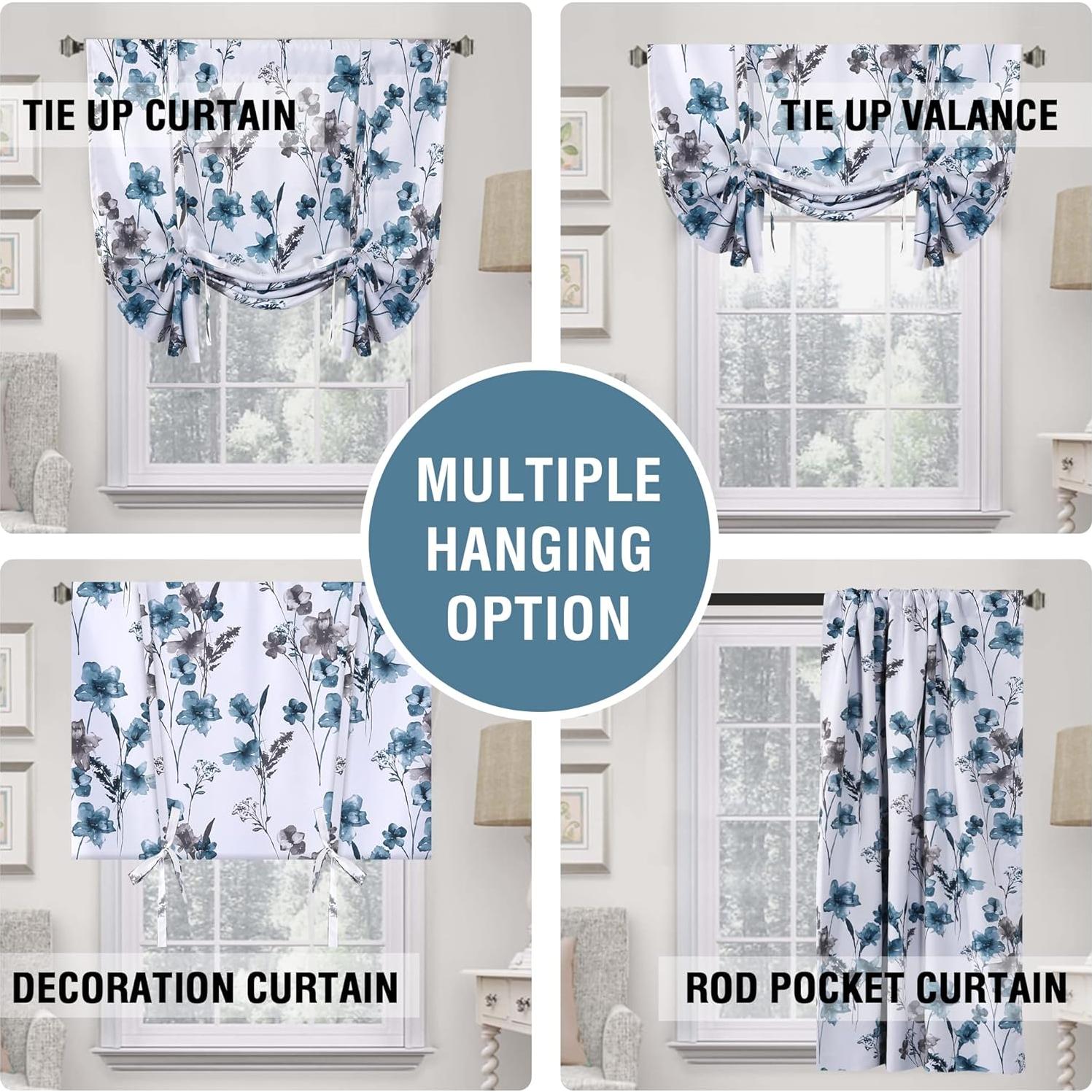 Cortina Corta H.VERSAILTEX 100% Opaca Floral Cattleya 106.68x114.3 cm