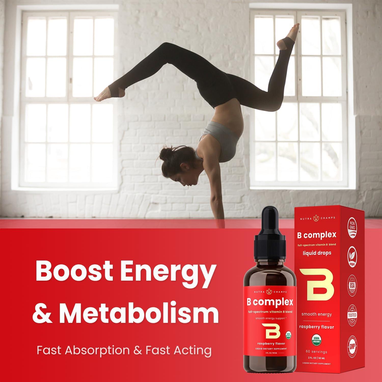 Gotas Líquidas de Vitaminas B NutraChamps 60ml Veganas