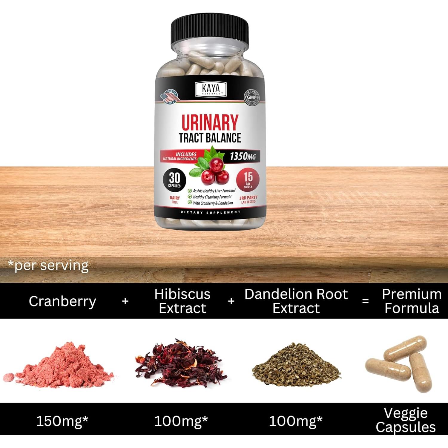 Suplemento D-Mannose Kaya Naturals 30 Cápsulas Vegetales