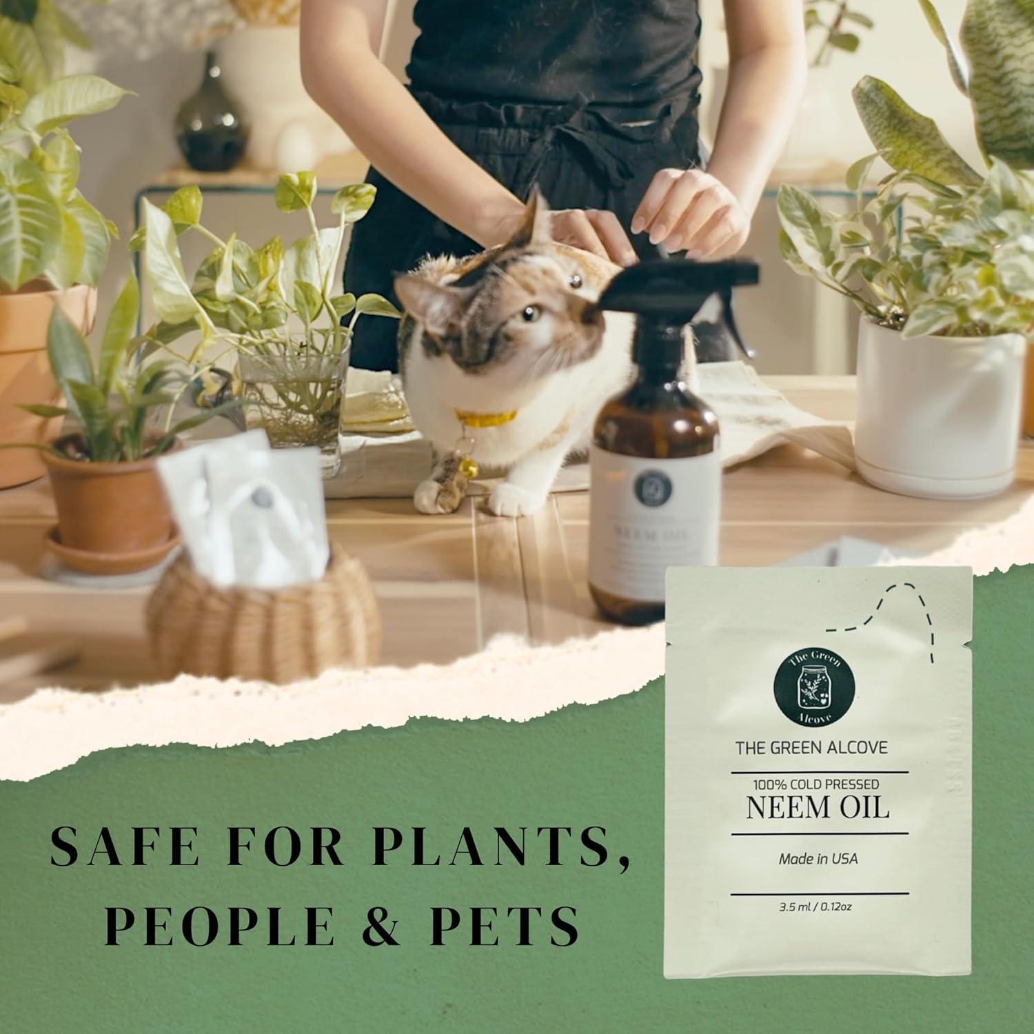 Recarga de Spray de Aceite de Neem 100% Puro - 5 Paquetes de 3.5 ml