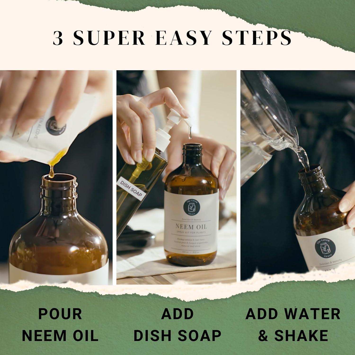 Recarga de Spray de Aceite de Neem 100% Puro - 5 Paquetes de 3.5 ml