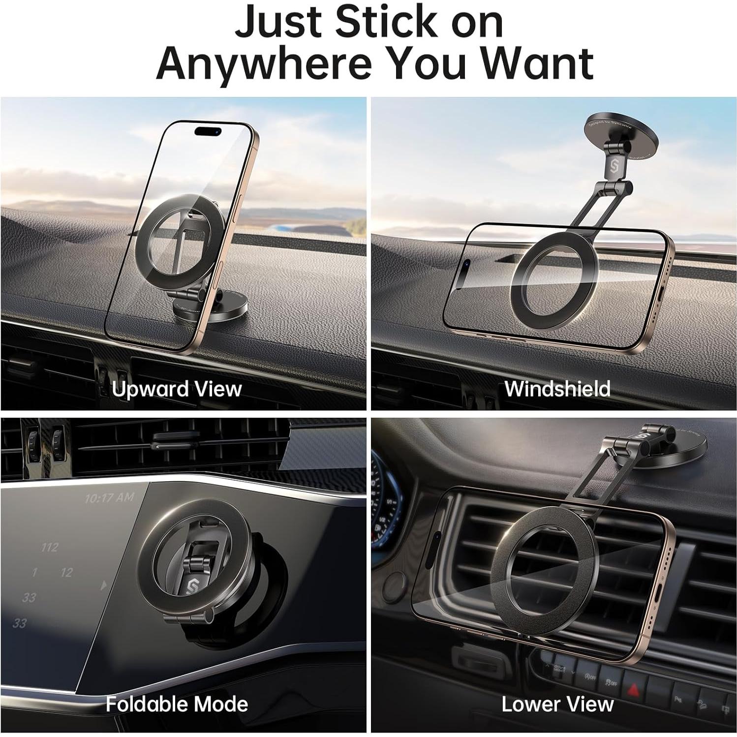 Soporte Magnético Syncwire MagSafe para Coche - Negro