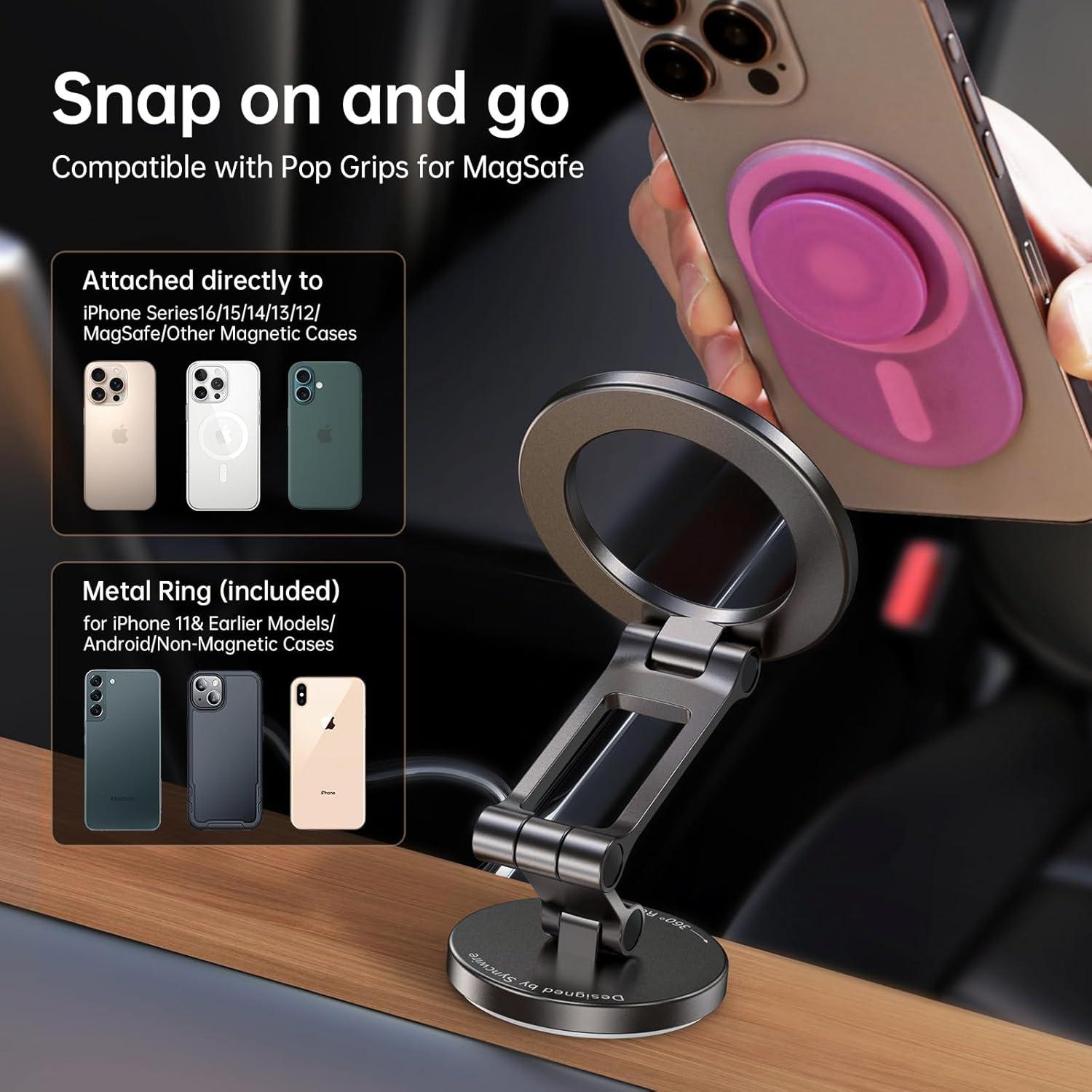 Soporte Magnético Syncwire MagSafe para Coche - Negro