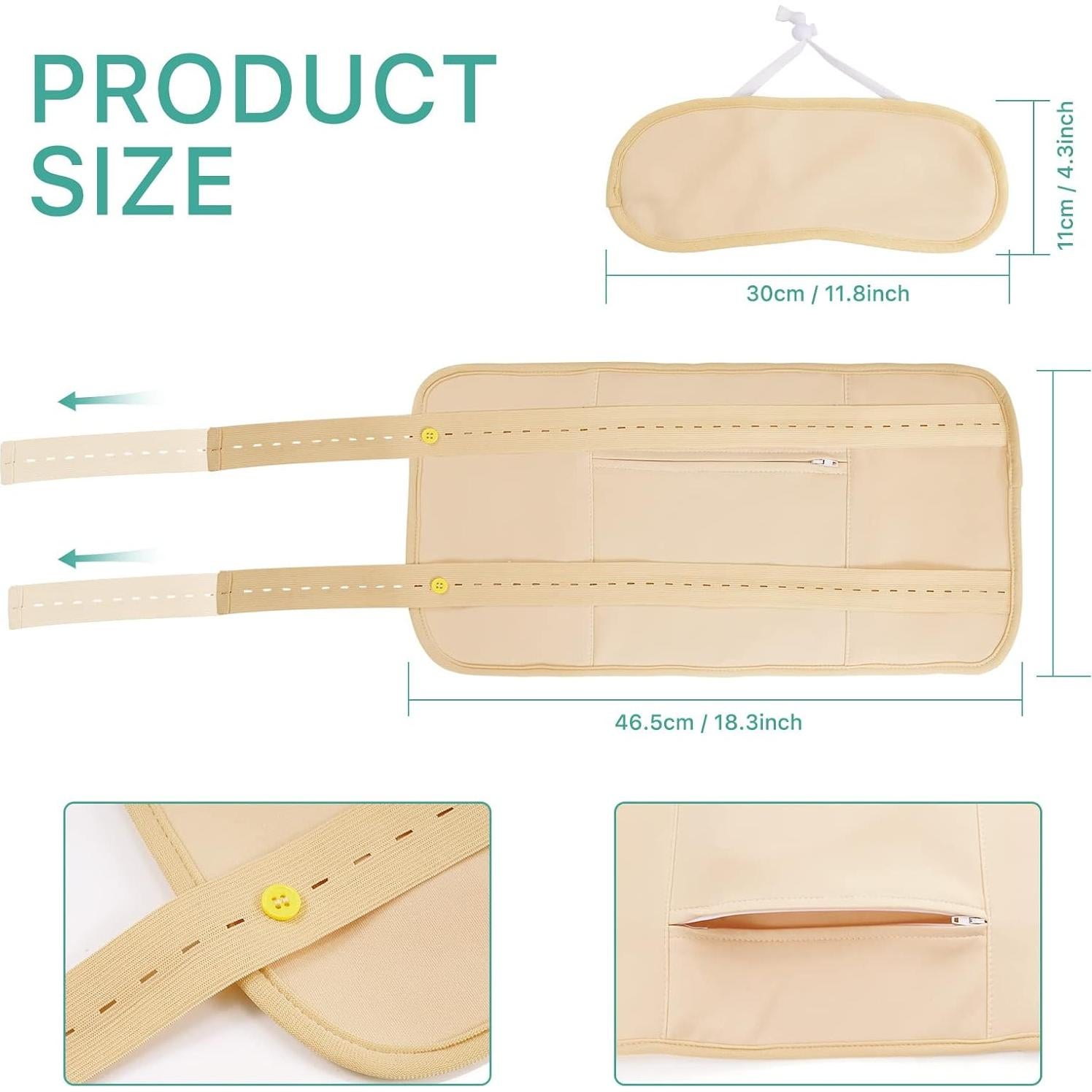 Kit de Paquete de Aceite de Ricino Sefudun - Caqui, Ajustable