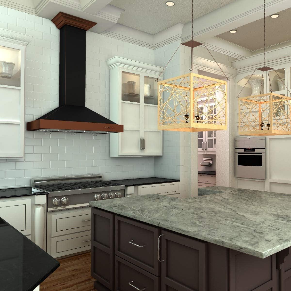 Campana de Pared ZLINE KB2-BCXXX-30 760 CFM Cobre