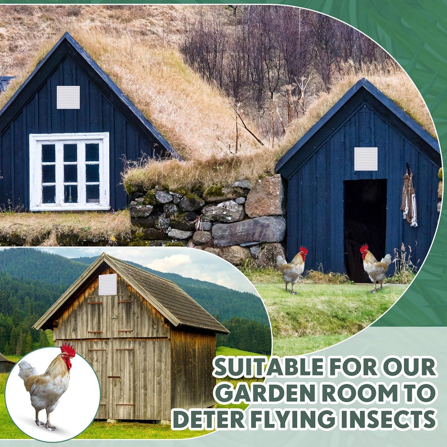 Ventilador de Ático de Aluminio Yaocom 15.24 cm con Malla