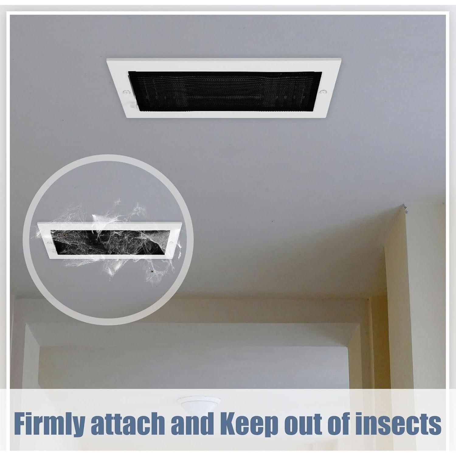 Juego de 12 Cubiertas de Ventilación Gisafai 25.4x10.16cm Blanco