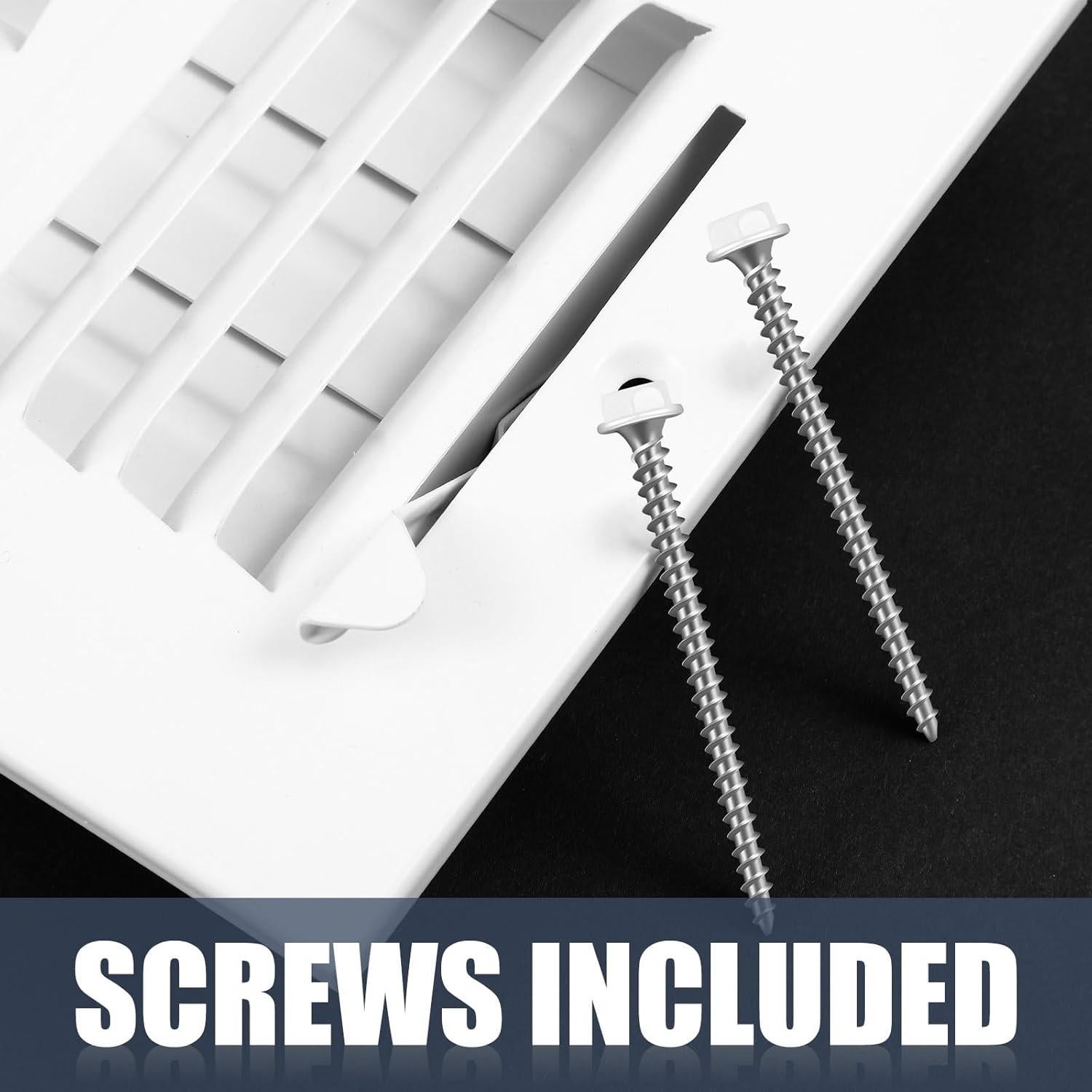 Juego de 12 Cubiertas de Ventilación Gisafai 25.4x10.16cm Blanco