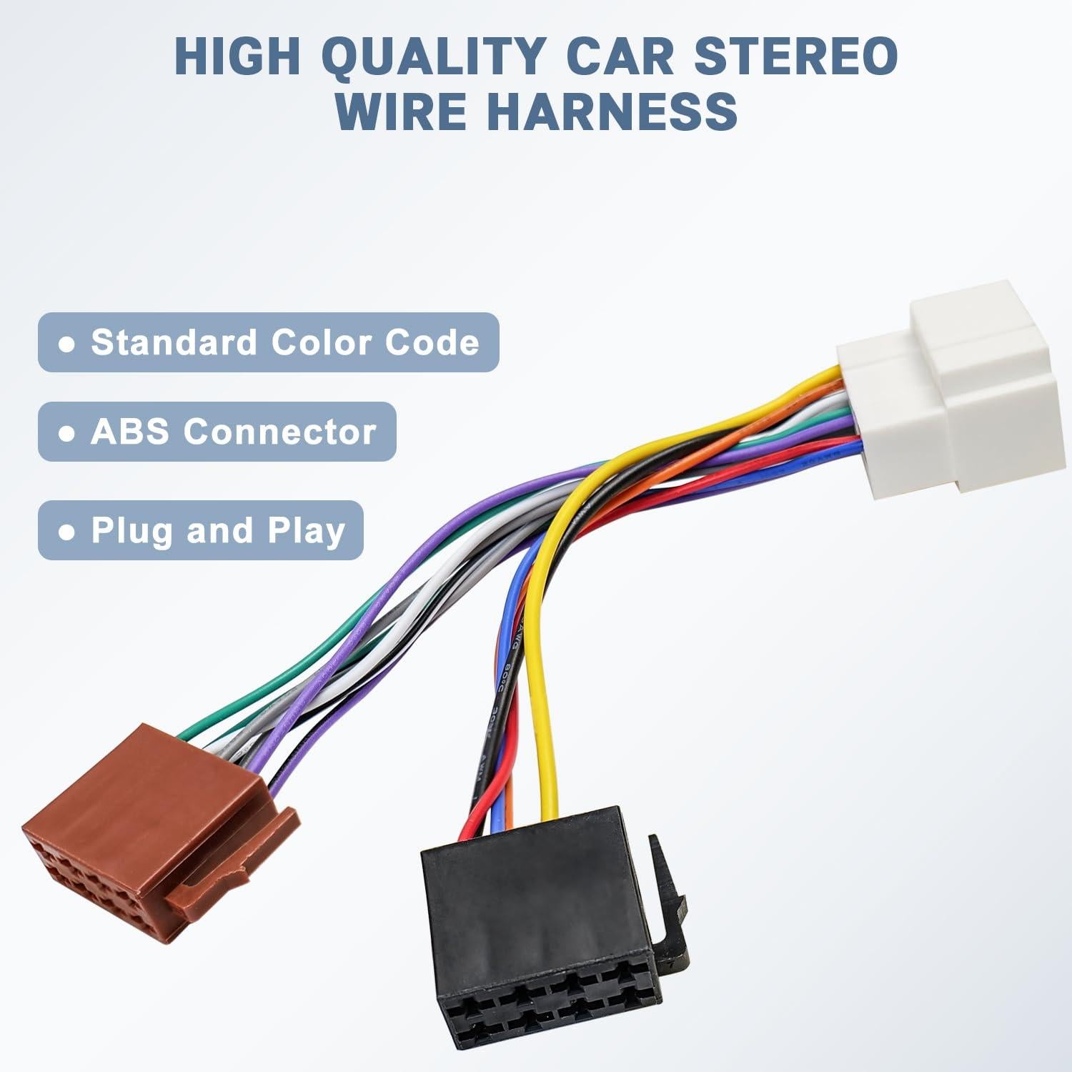 Adaptador de Arnés de Radio ISO Fiegromech para Honda y Suzuki