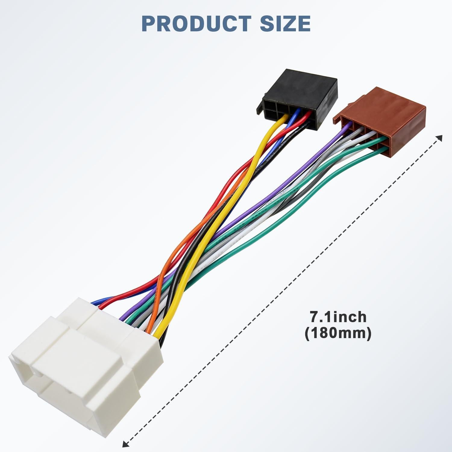 Adaptador de Arnés de Radio ISO Fiegromech para Honda y Suzuki