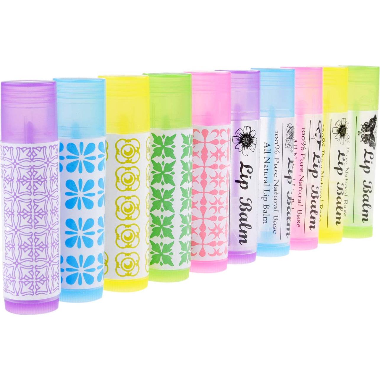 Kare & Kind Kit Tubos de Bálsamo Labial DIY 50 Unidades 5 Colores