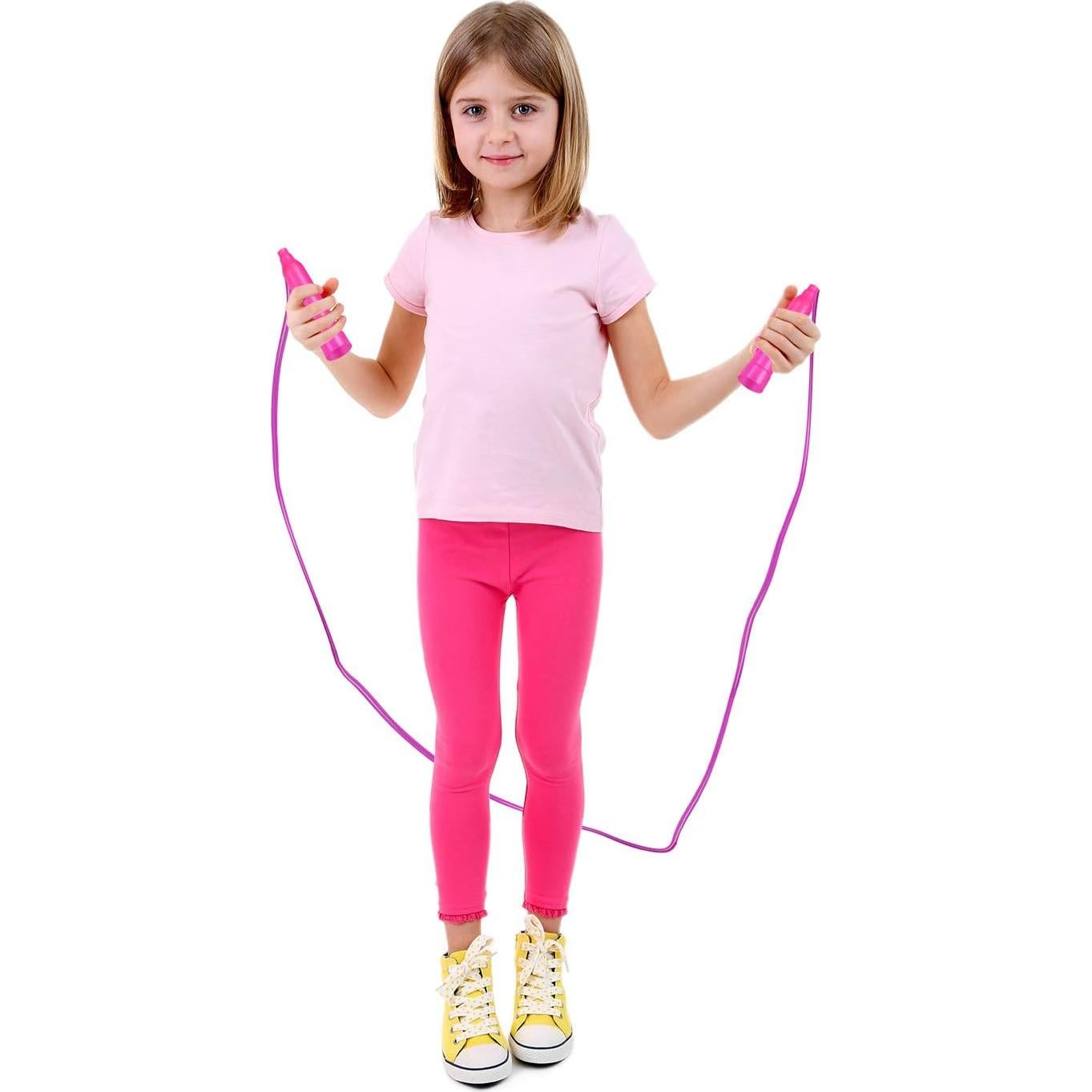 Cuerdas para Saltar Aneco 10 Piezas 2.24m Ajustables Colores