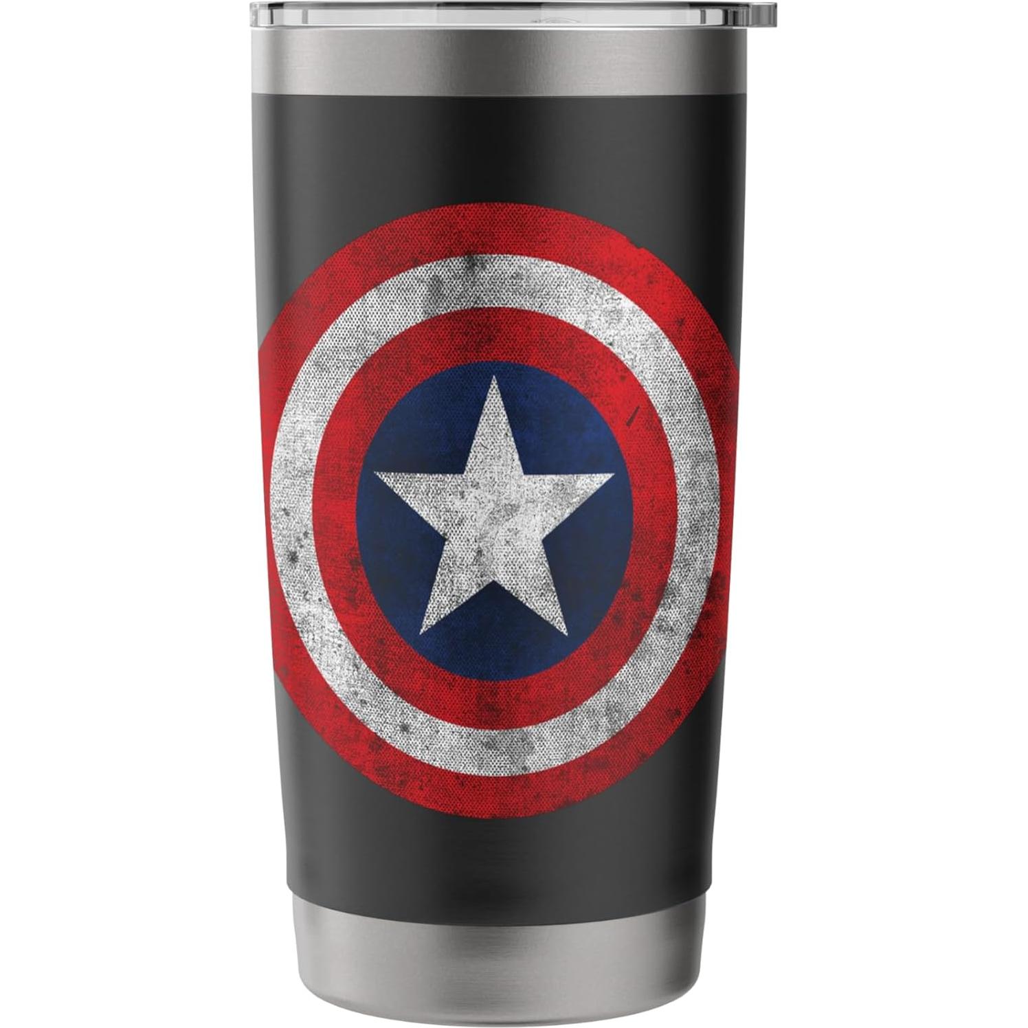 Vaso Aislado de Acero Inoxidable Marvel Capitán América 591 ml