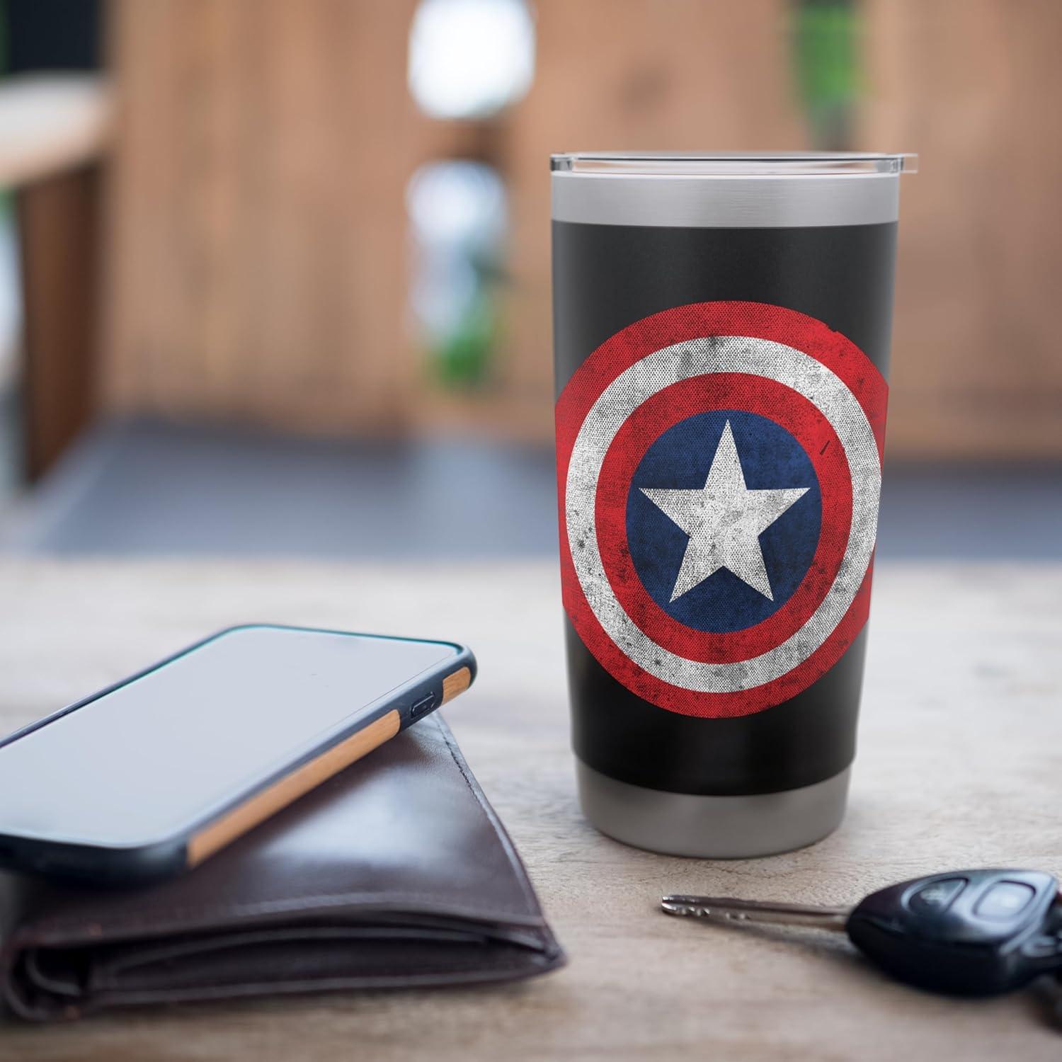 Vaso Aislado de Acero Inoxidable Marvel Capitán América 591 ml