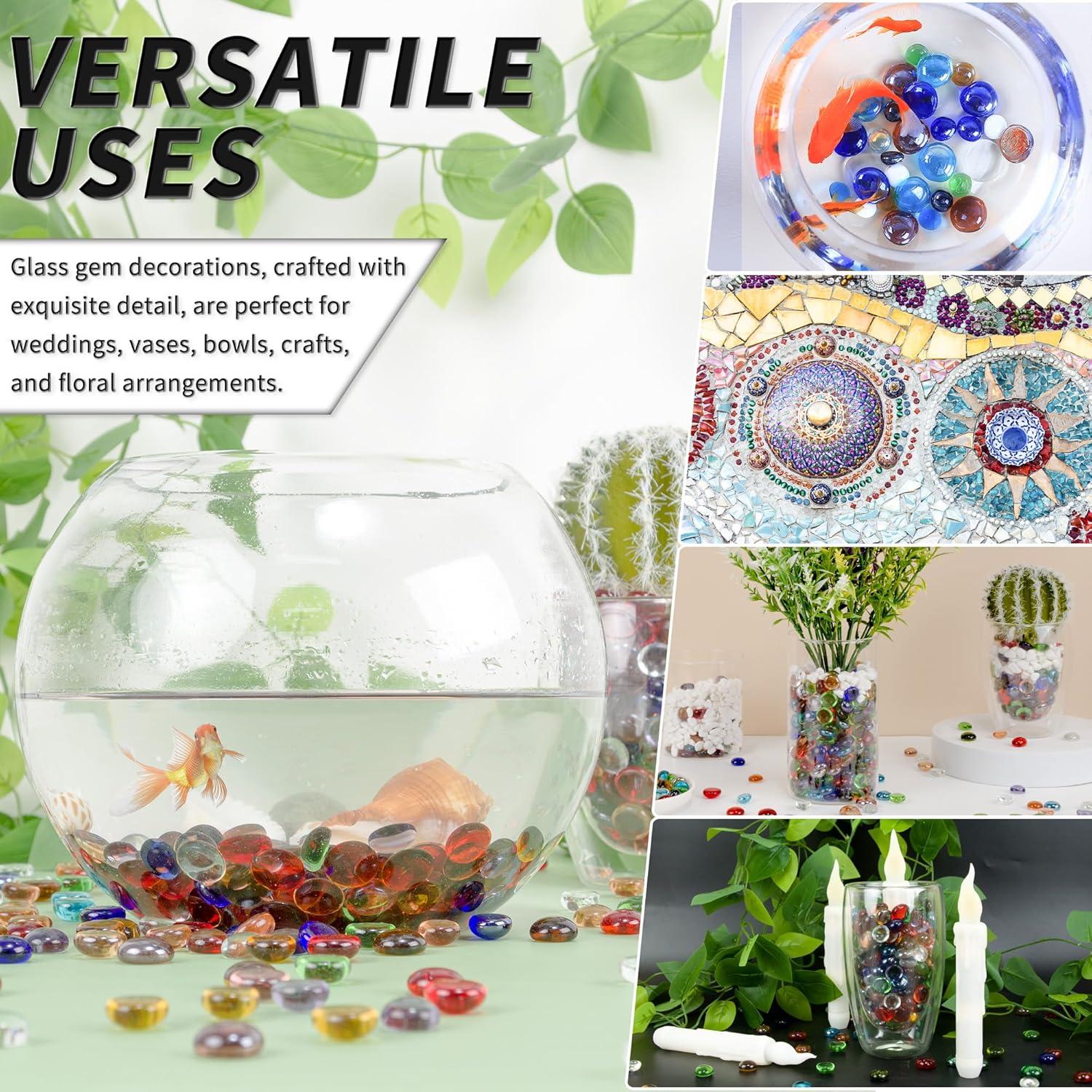 Perlas de Vidrio Planas Foncomy 1 kg Color Mezclado 160-180 Piezas