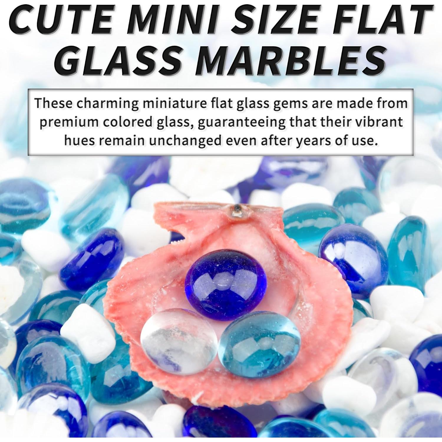 Mezcla de Perlas de Vidrio Azules Foncomy 0.5-0.7 cm 160-180 pcs