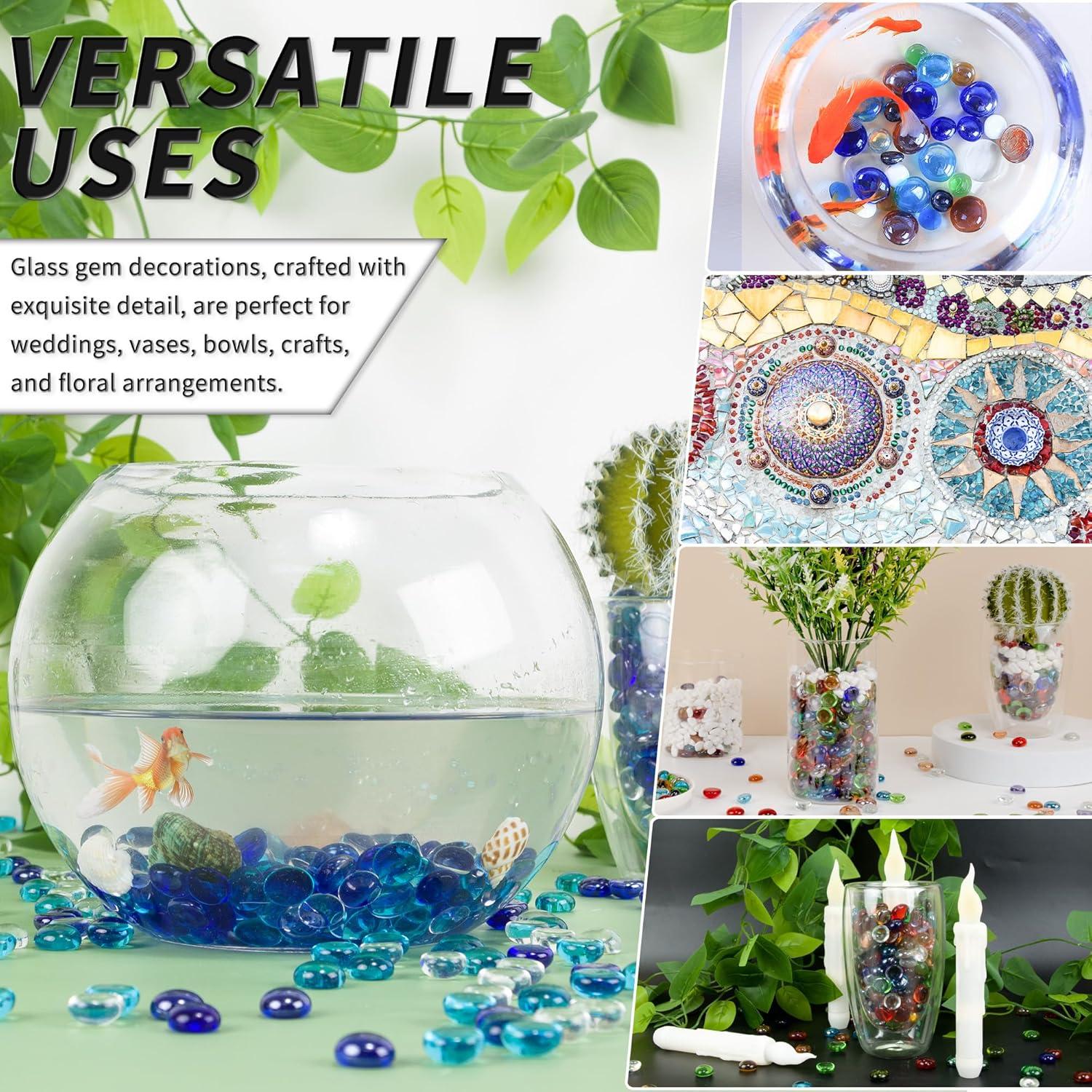 Mezcla de Perlas de Vidrio Azules Foncomy 0.5-0.7 cm 160-180 pcs