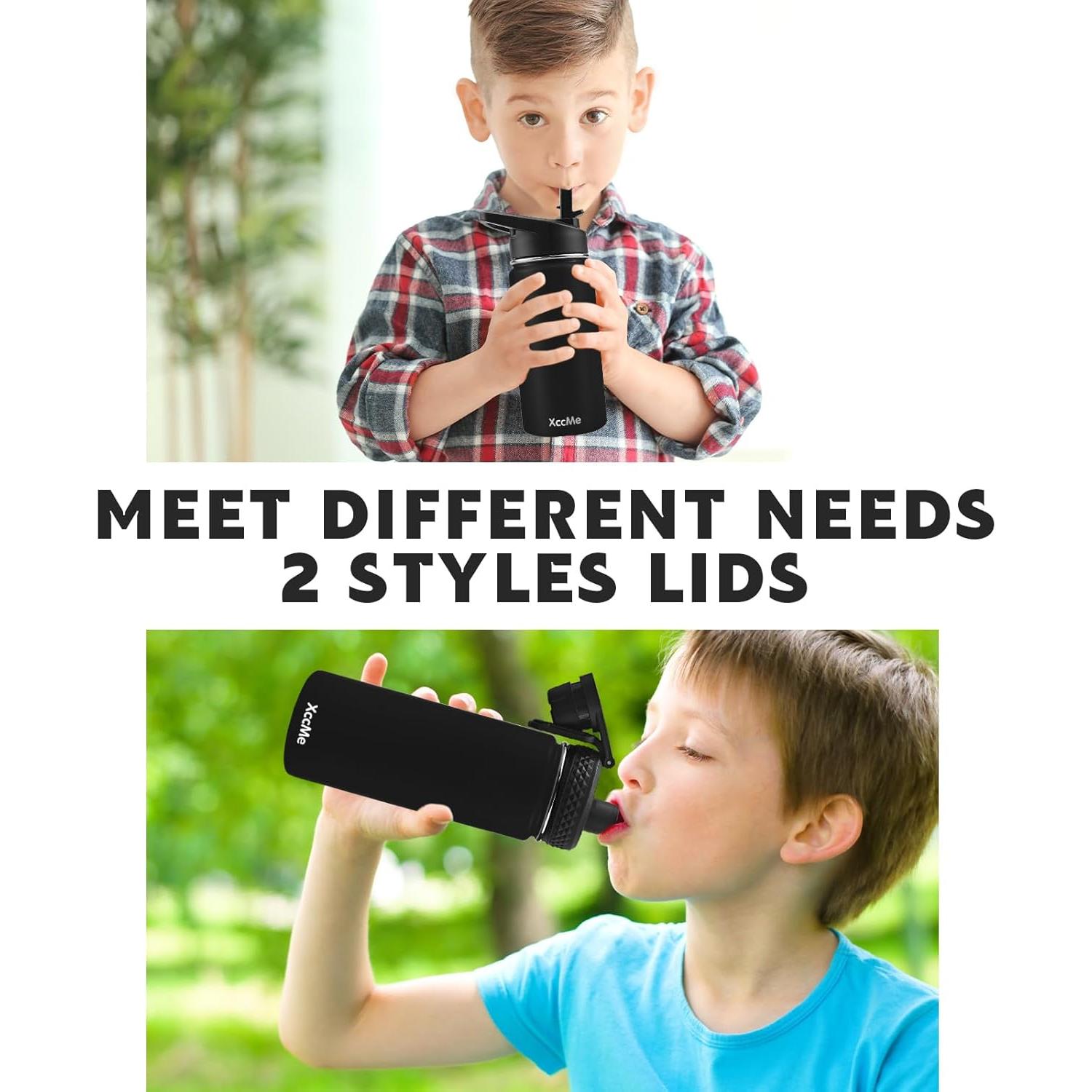 Botella de Agua para Niños XccMe 16 oz Acero Inoxidable