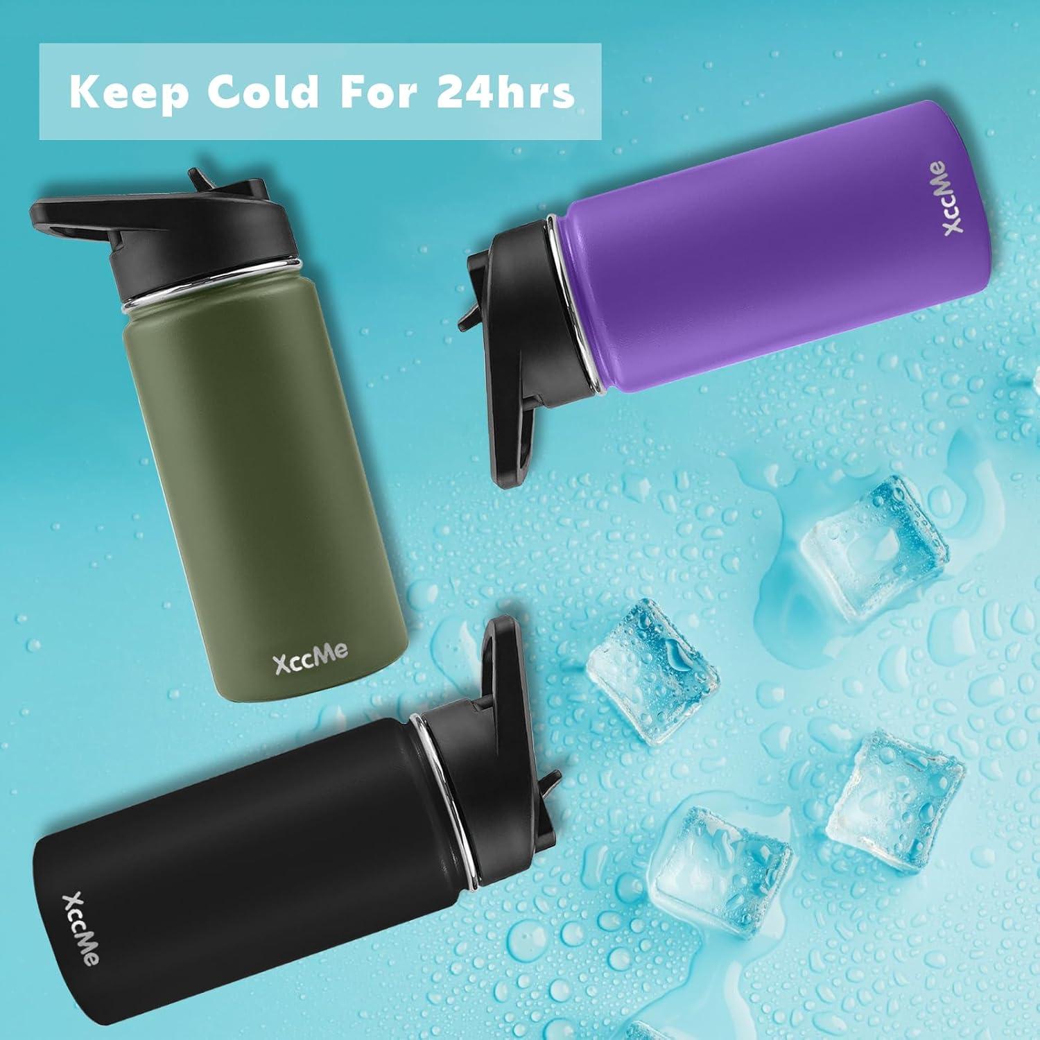 Botella de Agua para Niños XccMe 16 oz Acero Inoxidable