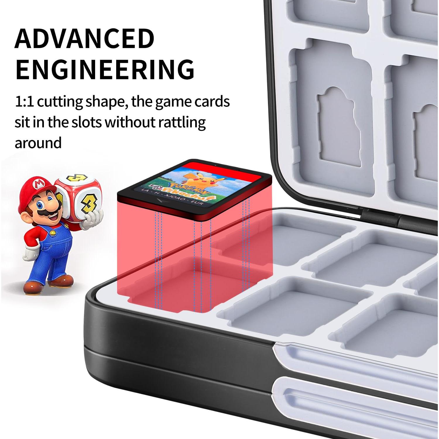 Estuche Organizador para Juegos Switch MOSAHOLL - 48 Cartuchos