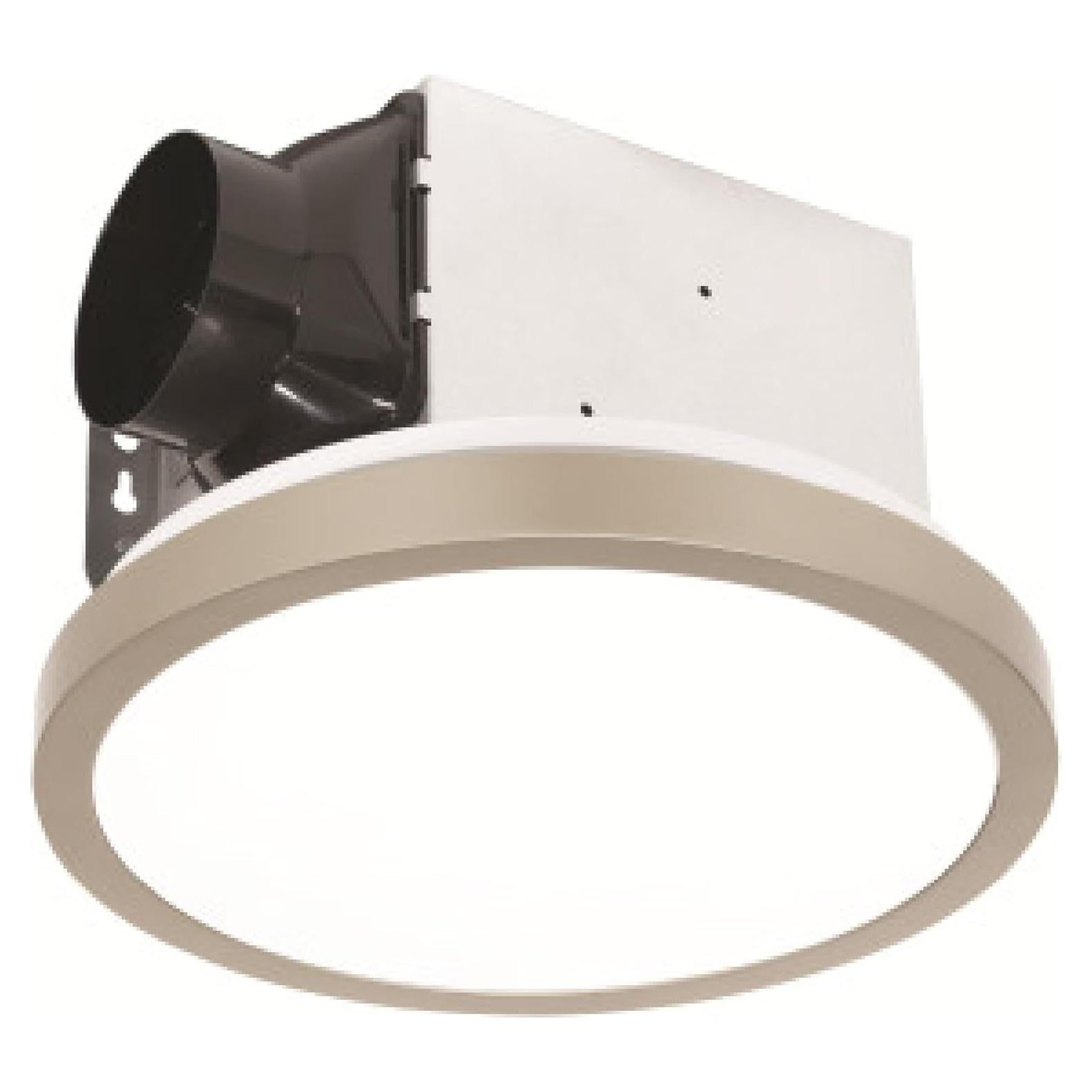 Ventilador de Baño Homewerks 7105-09-BN con Luz LED 90 CFM