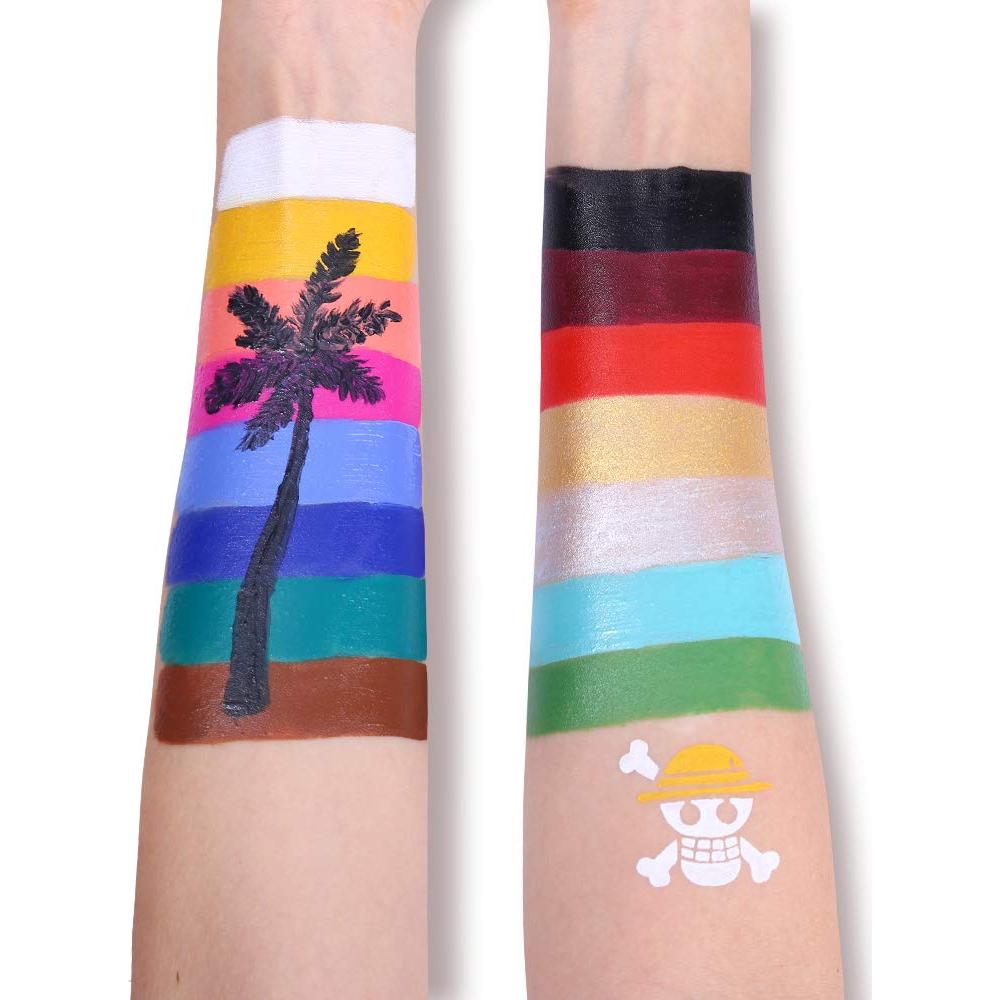 Pintura Facial y Corporal UCANBE 15 Colores Aceite Hipoalergénica